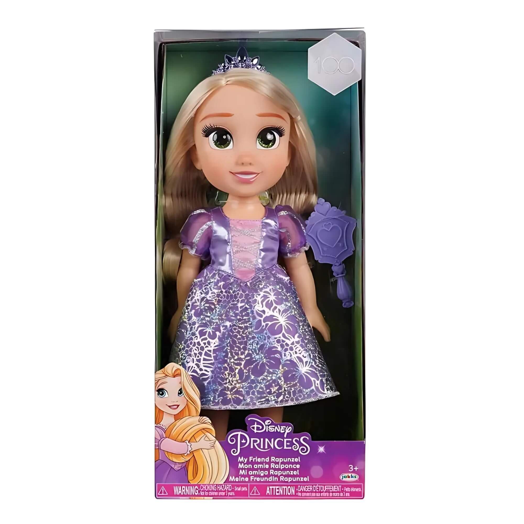 Brinquedo Infantil Boneca Princesa Disney Rapunzel 38cm Multikids - BR1919
