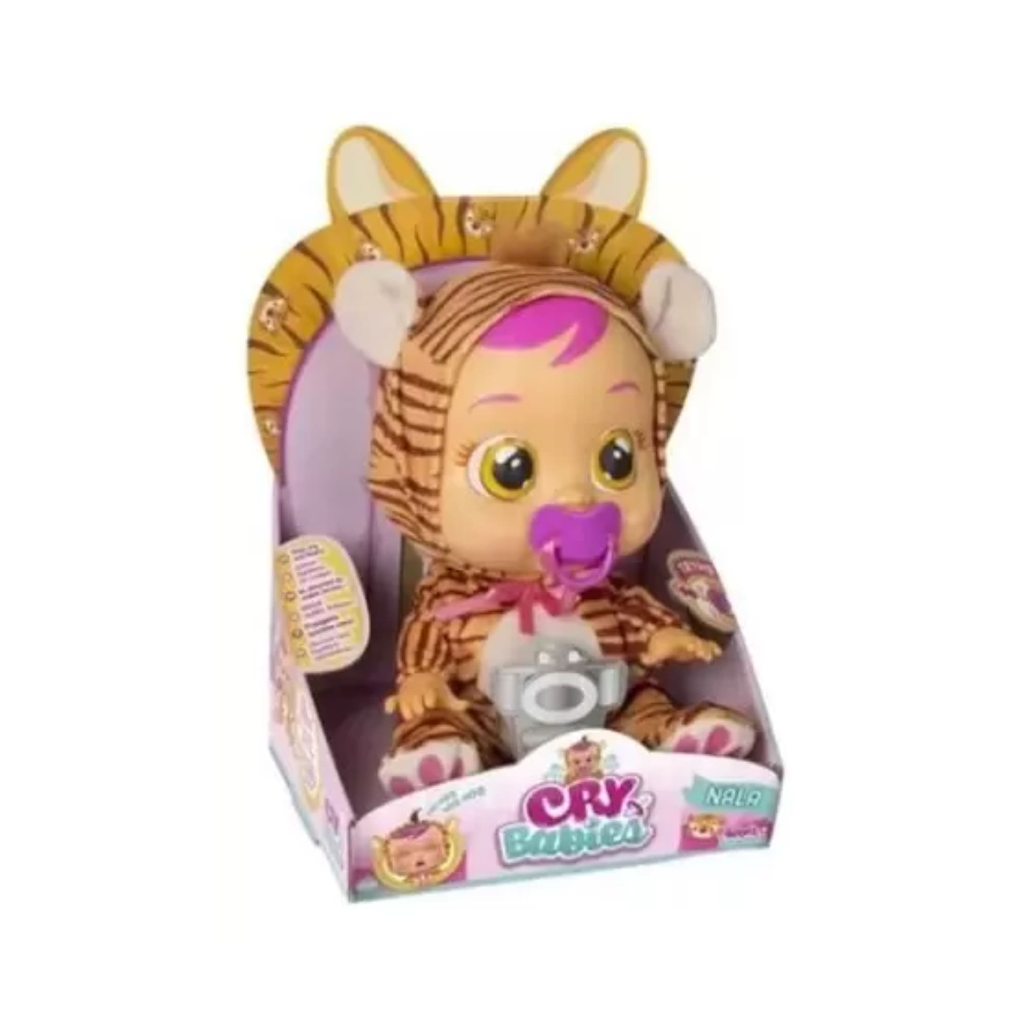 Boneca CryBabies Fantasy Nala chora de Verdade Cor Laranja Multikids - BR2119