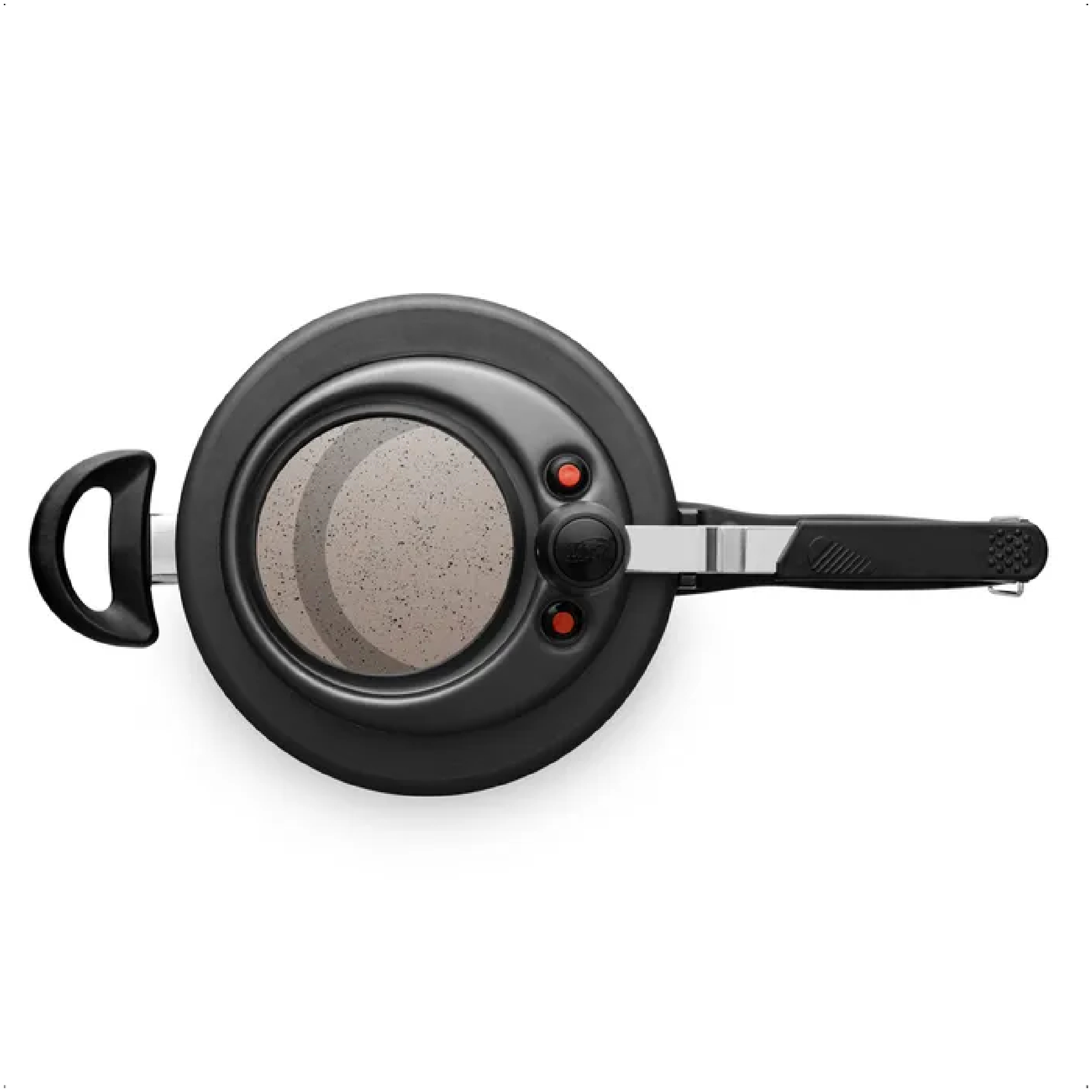 Panela de Pressão Preto Visor de Vidro Superior 4,5L de Alumínio com Antiaderente MTA 8497