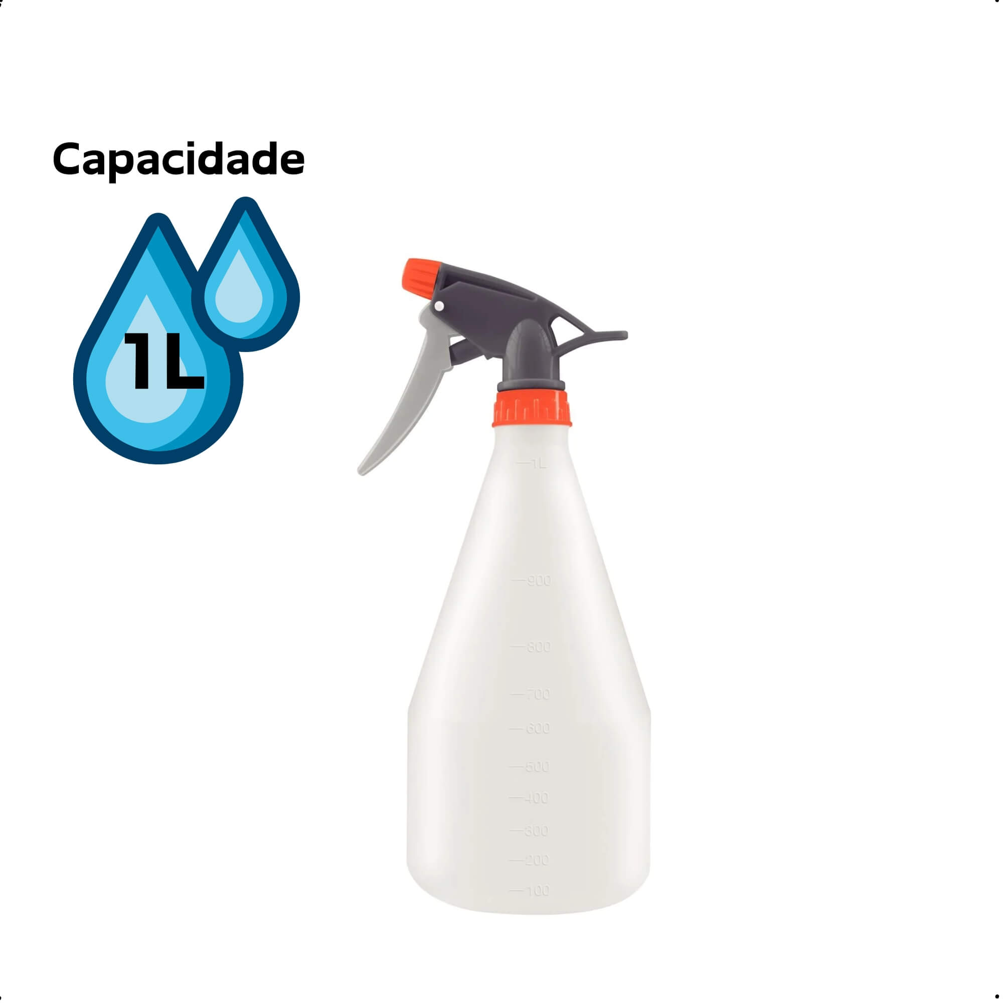 Pulverizador Plástico Manual 1L p/ Irrigação e Aplicação de Soluções Tramontina - 78605106