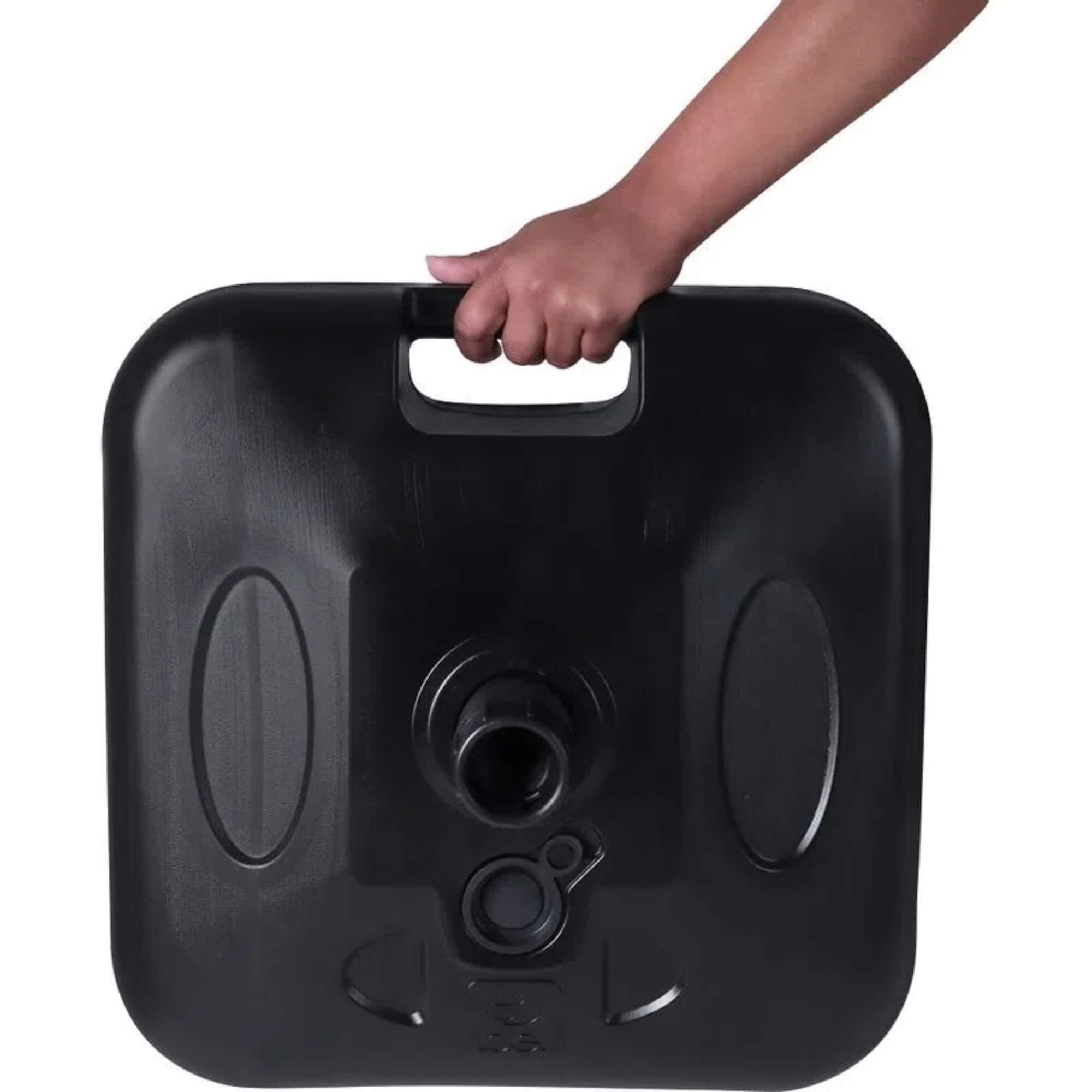 Base Suporte para Guarda Sol e Ombrelone Preta Plástico Resistente - BEL (P55) 70027107