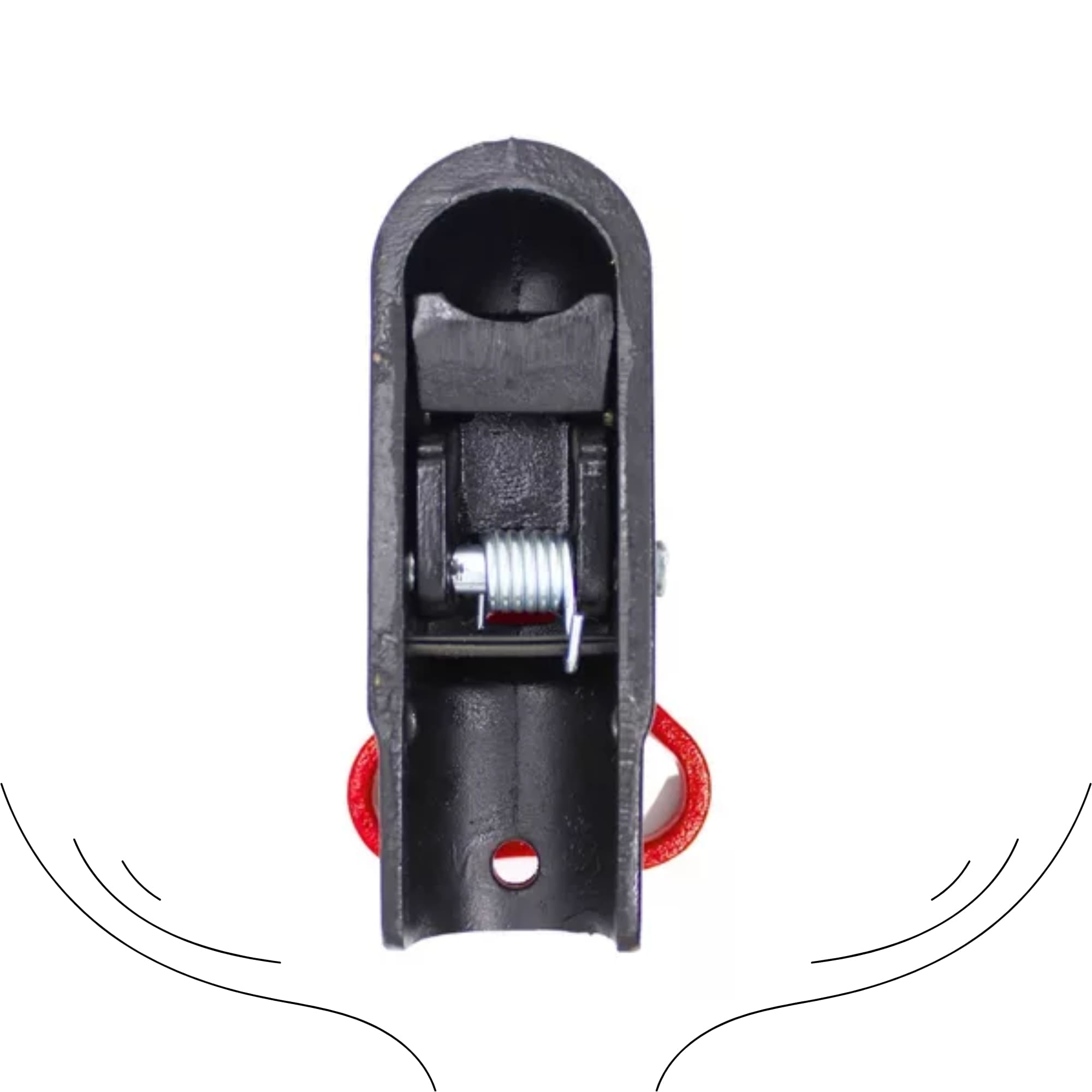 Munheca p/ Engates Karmann c/ Trava de Segurança 25KG Quad. 50x50 Braconi - BRC-A-274