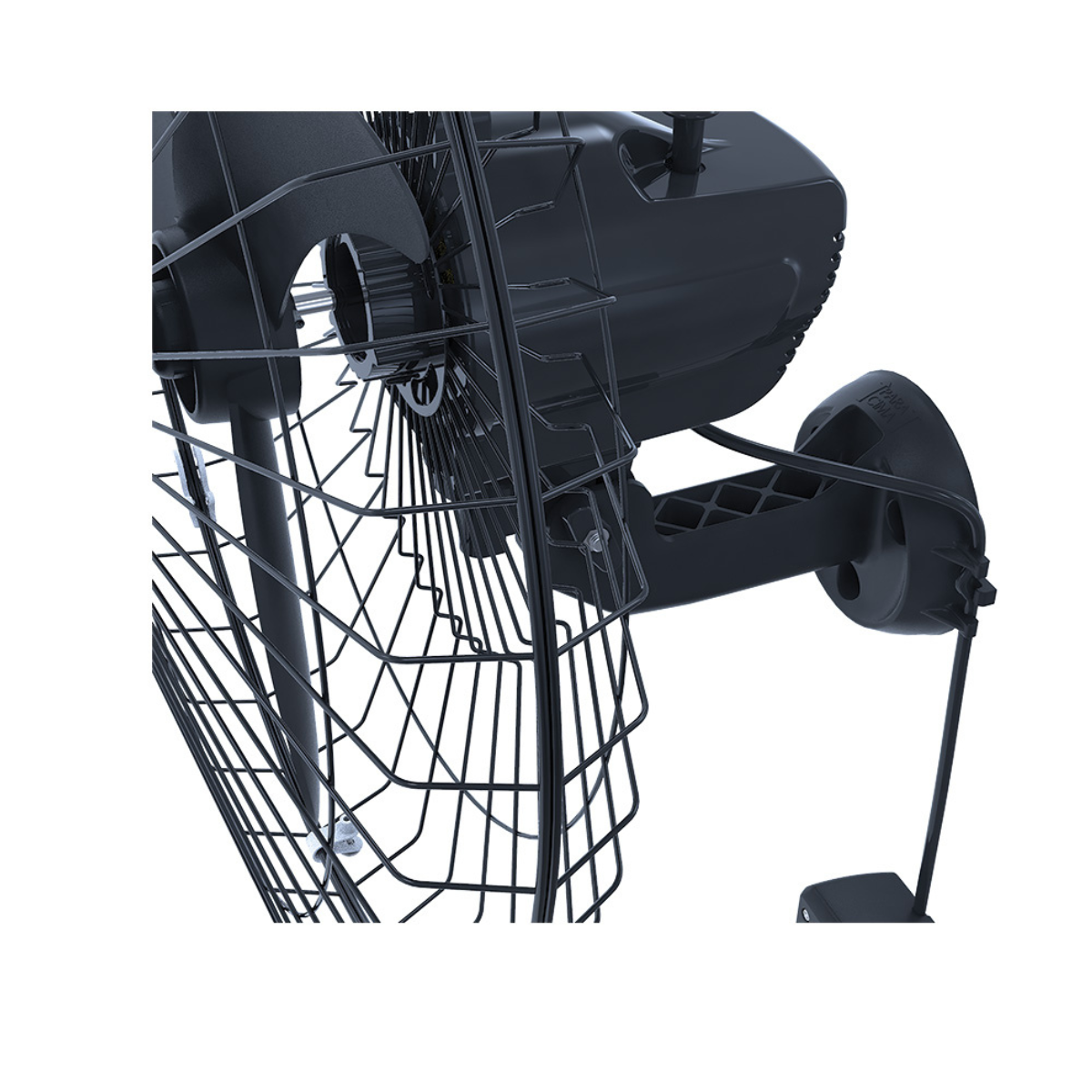 Ventilador de Parede comercial Oscilante Bivolt seletivo 60cm Preto Premium class A - Ventisol