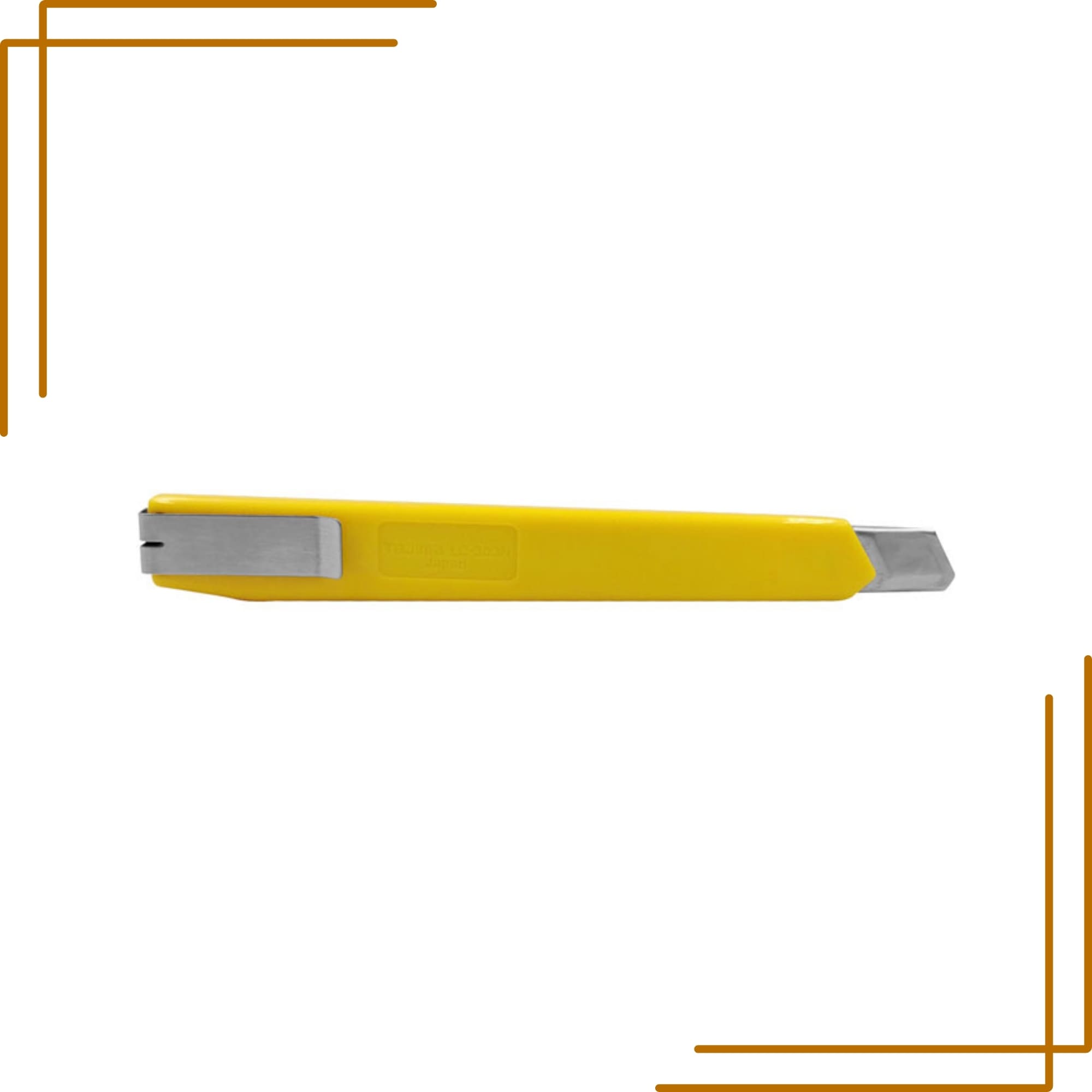 Estilete Profissional De Plástico Com Ângulo de 45º Amarelo Expex - EXFER-015