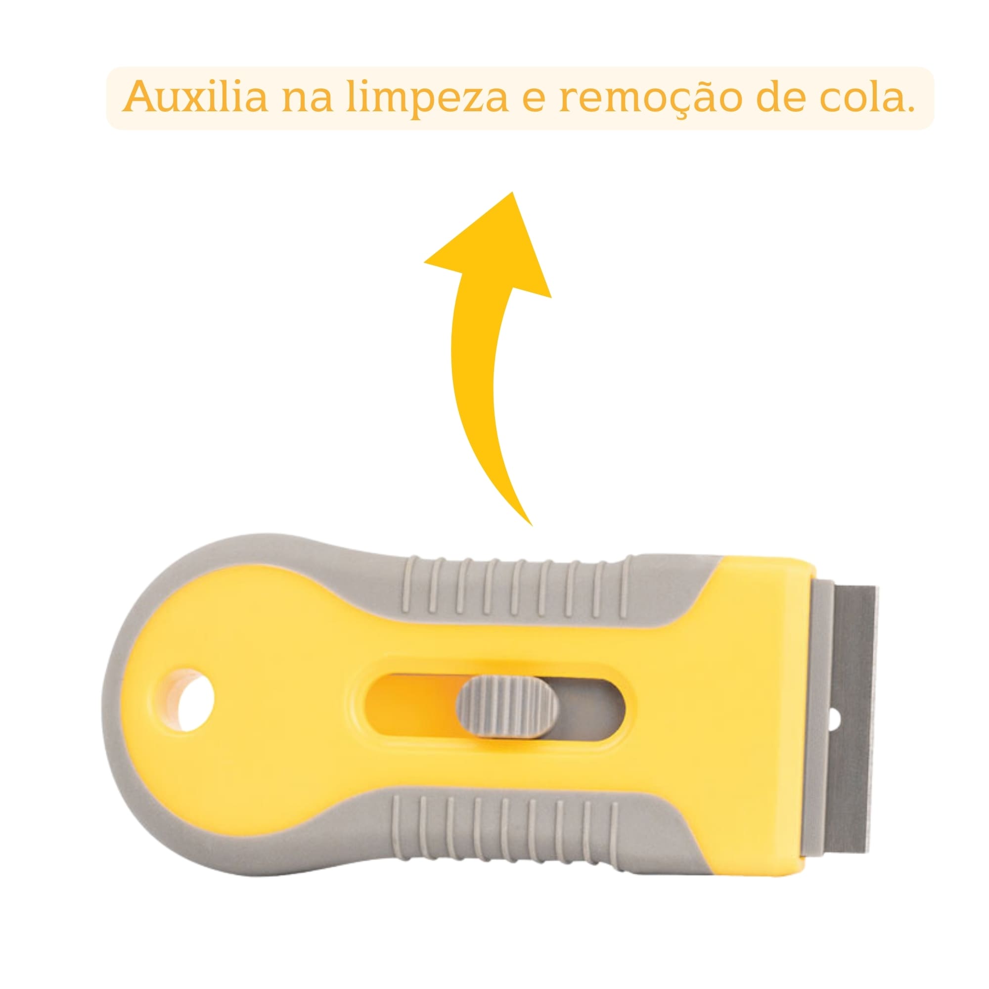 Ratinho De Borracha Raspador Pequeno com Lâmina Emborrachado Expex - EXFER-018
