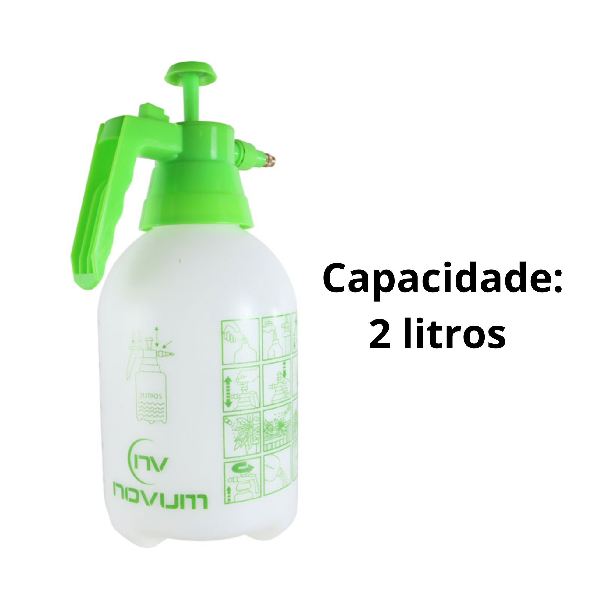 Borrifador Pulverizador 2L Manual Spray Alta Pressão de Água Jardim Planta Agrícola-EXFER-039