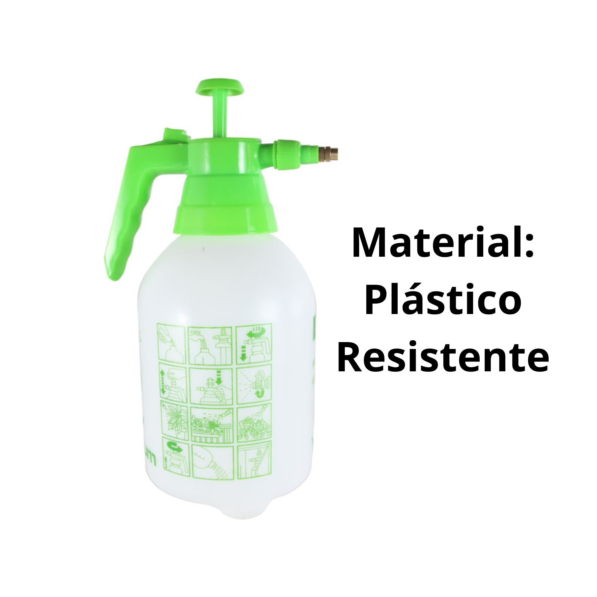 Borrifador Pulverizador 2L Manual Spray Alta Pressão de Água Jardim Planta Agrícola-EXFER-039