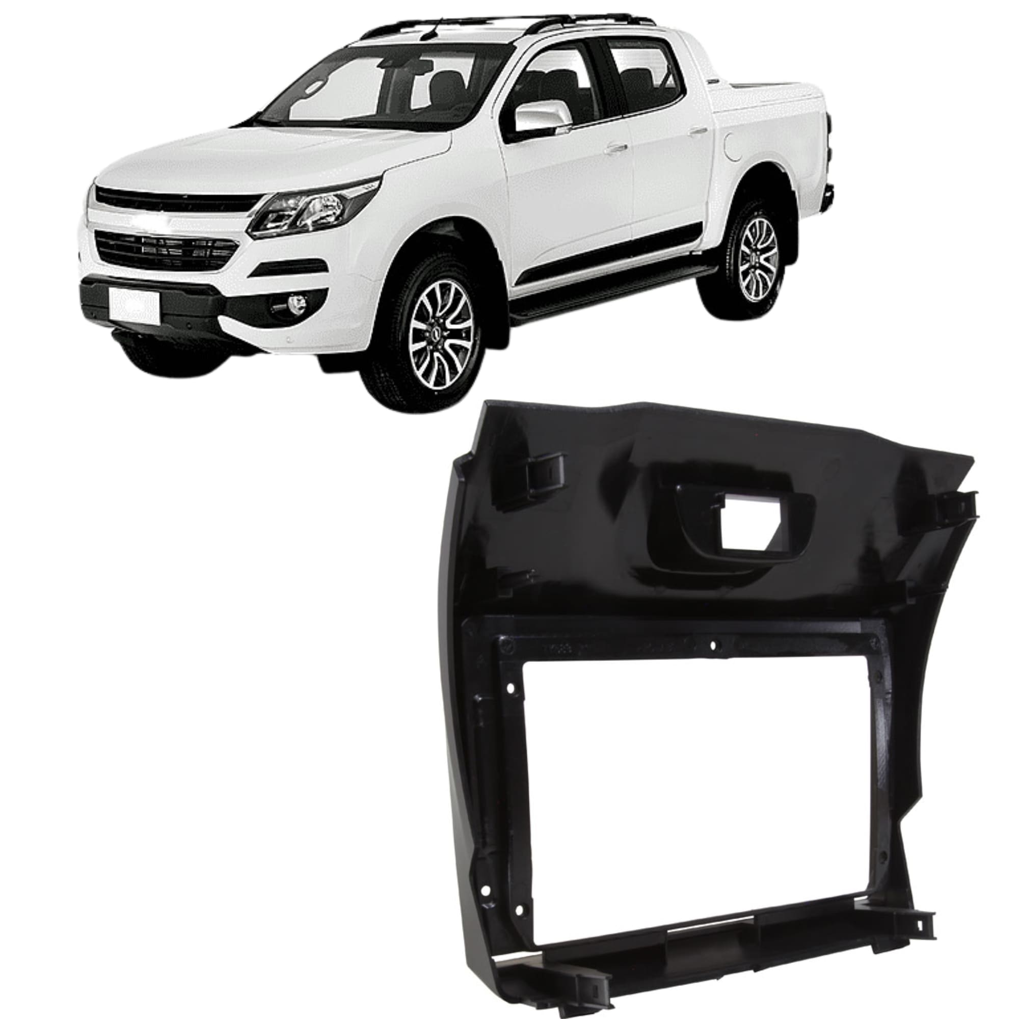Moldura 9 Polegadas Cinza S10 2012 - 2015 Importado Expex - EPX9GM027