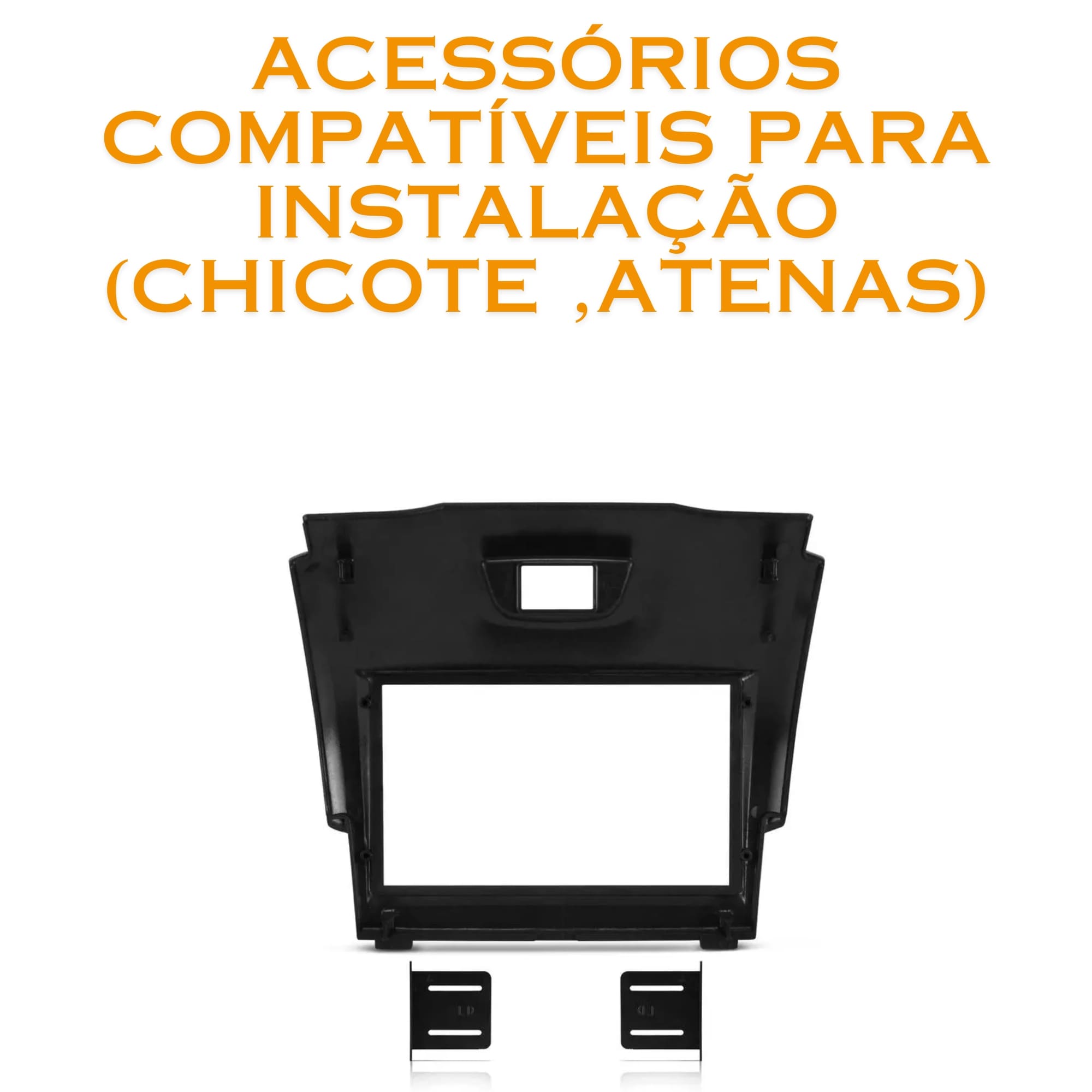 Moldura 9 Polegadas Cinza S10 2012 - 2015 Importado Expex - EPX9GM027