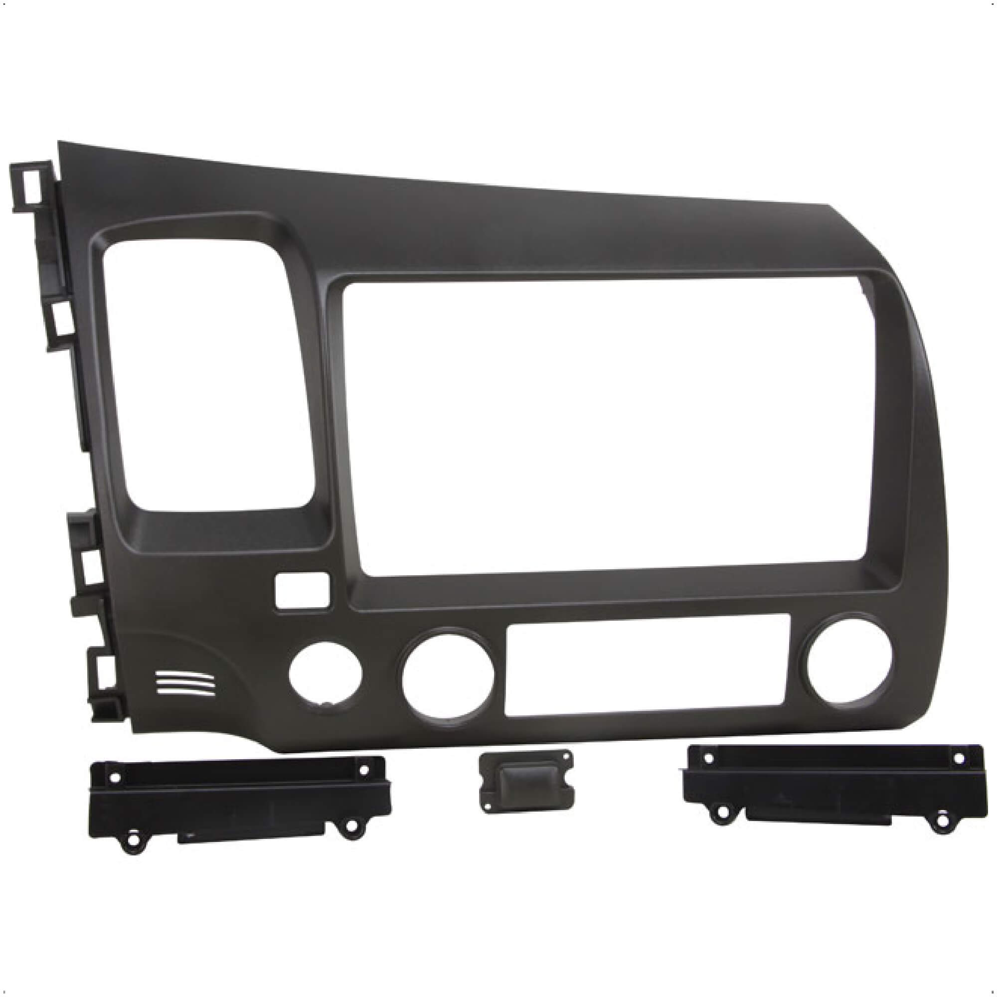 Moldura 9 polegadas Grafite New Civic 2007 2008 2009 2010 2011 Expex - EPX9HO013