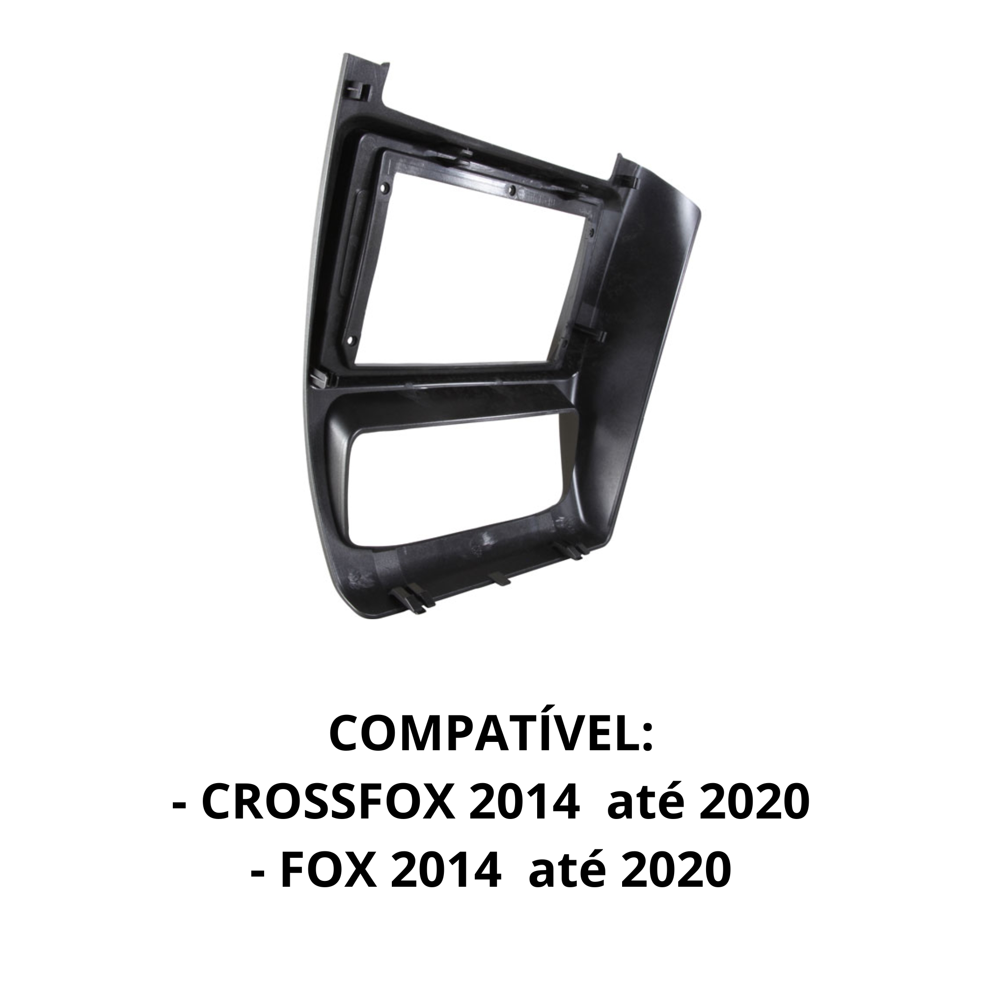 Moldura 9 Polegadas grafite Fox Crossfox 2014 até 2020 Expex - EPX9VW006