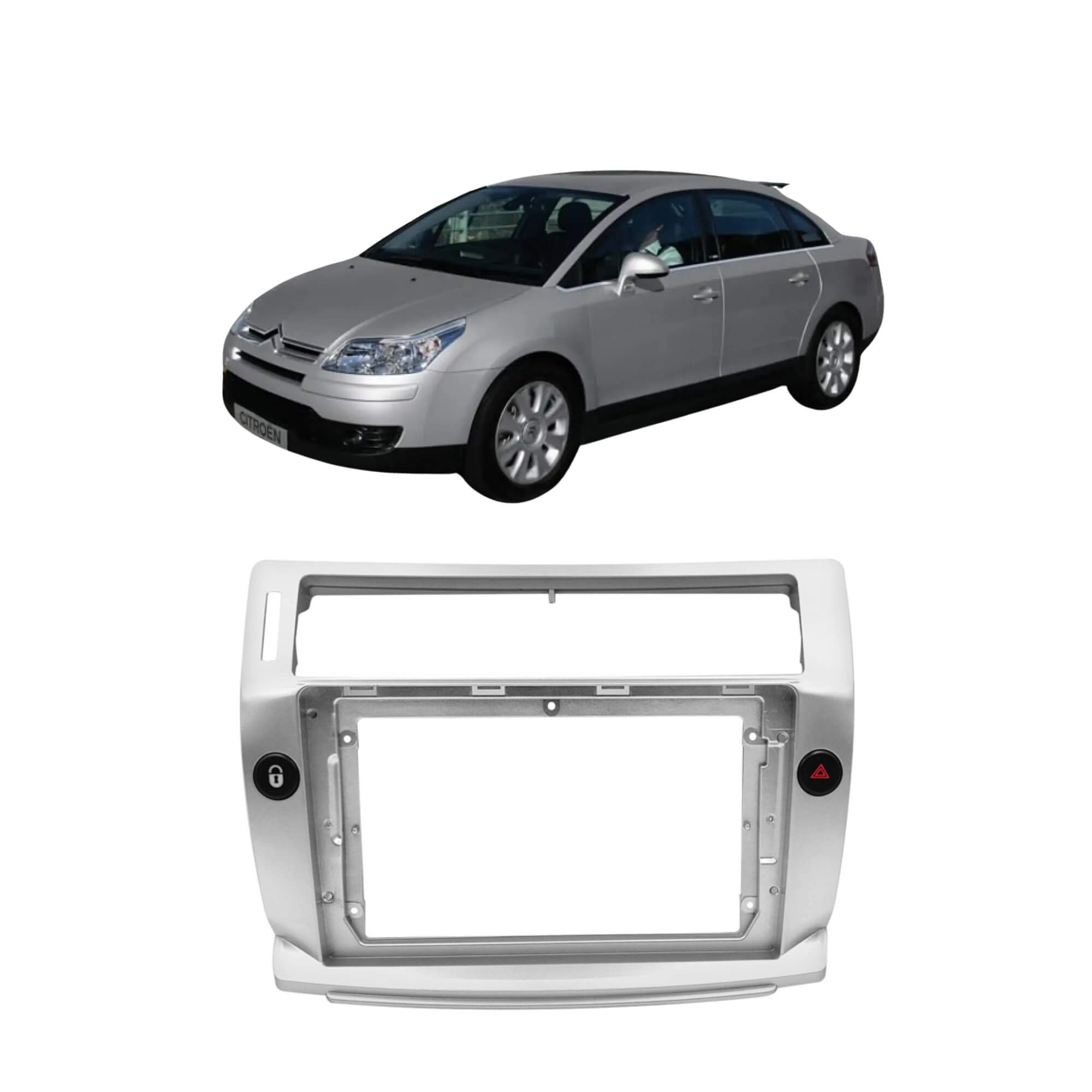 Moldura Citroen C4 Pallas 9 polegadas 2008 até 2016 Expex EPX9CI001
