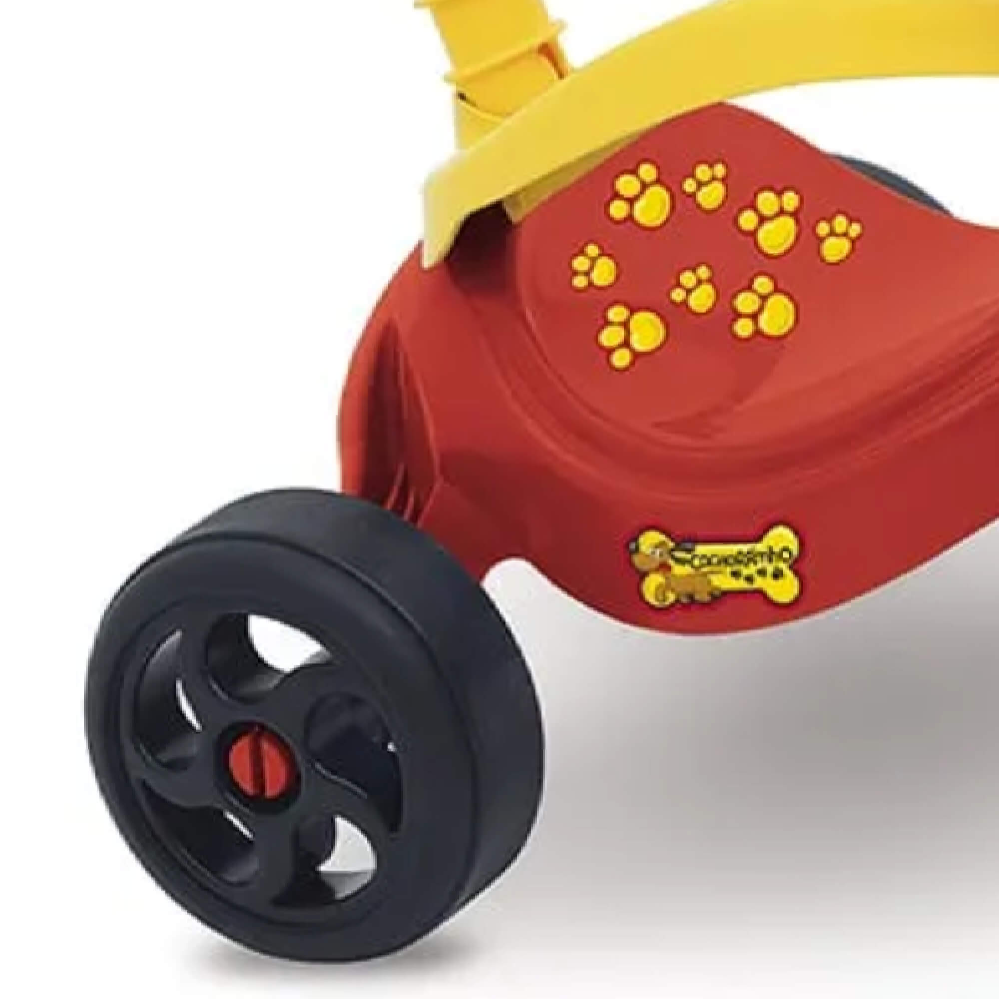 Triciclo Infantil Cachorrinho com Empurrador com Protetor e Cestinha Xalingo - 0749.6