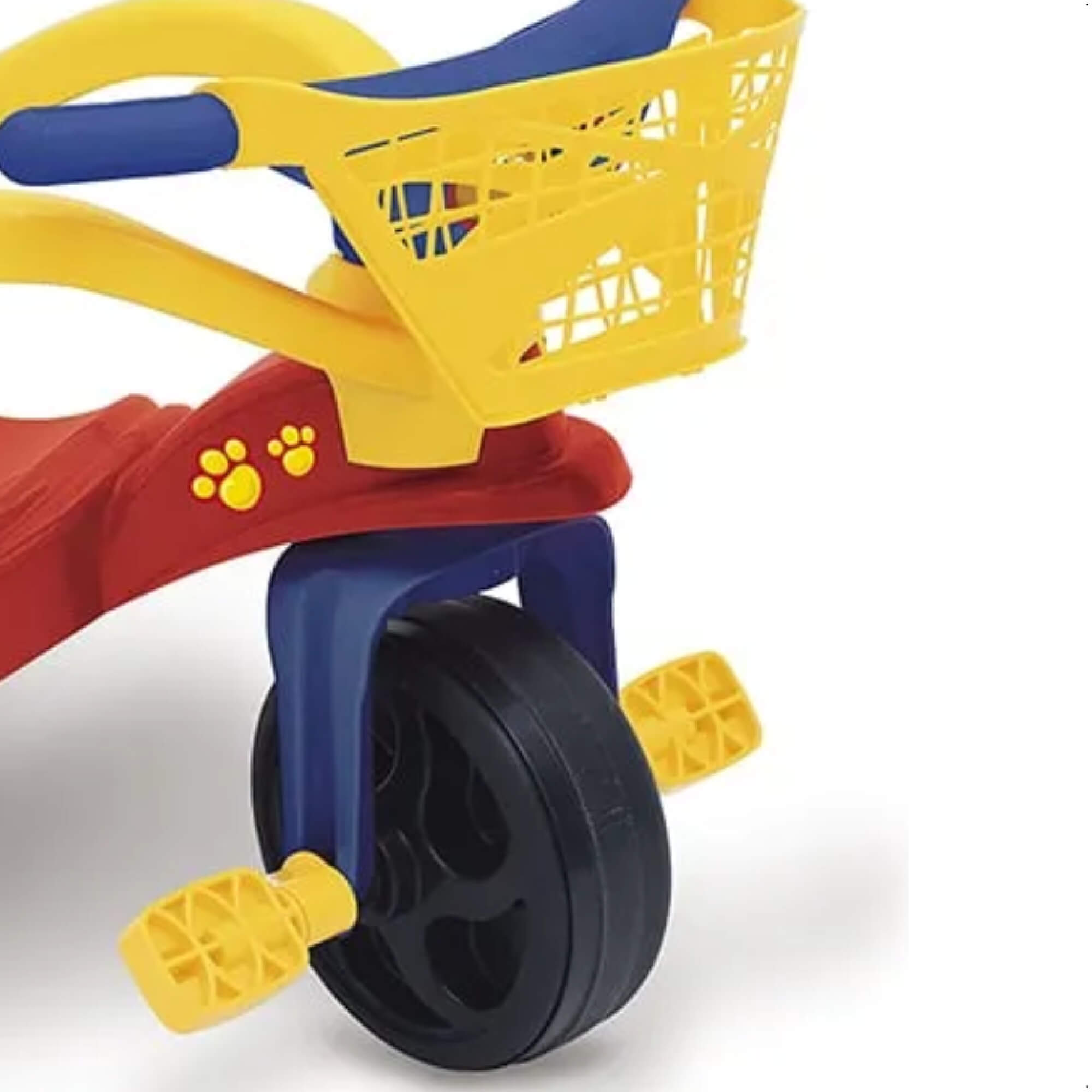 Triciclo Infantil Cachorrinho com Empurrador com Protetor e Cestinha Xalingo - 0749.6