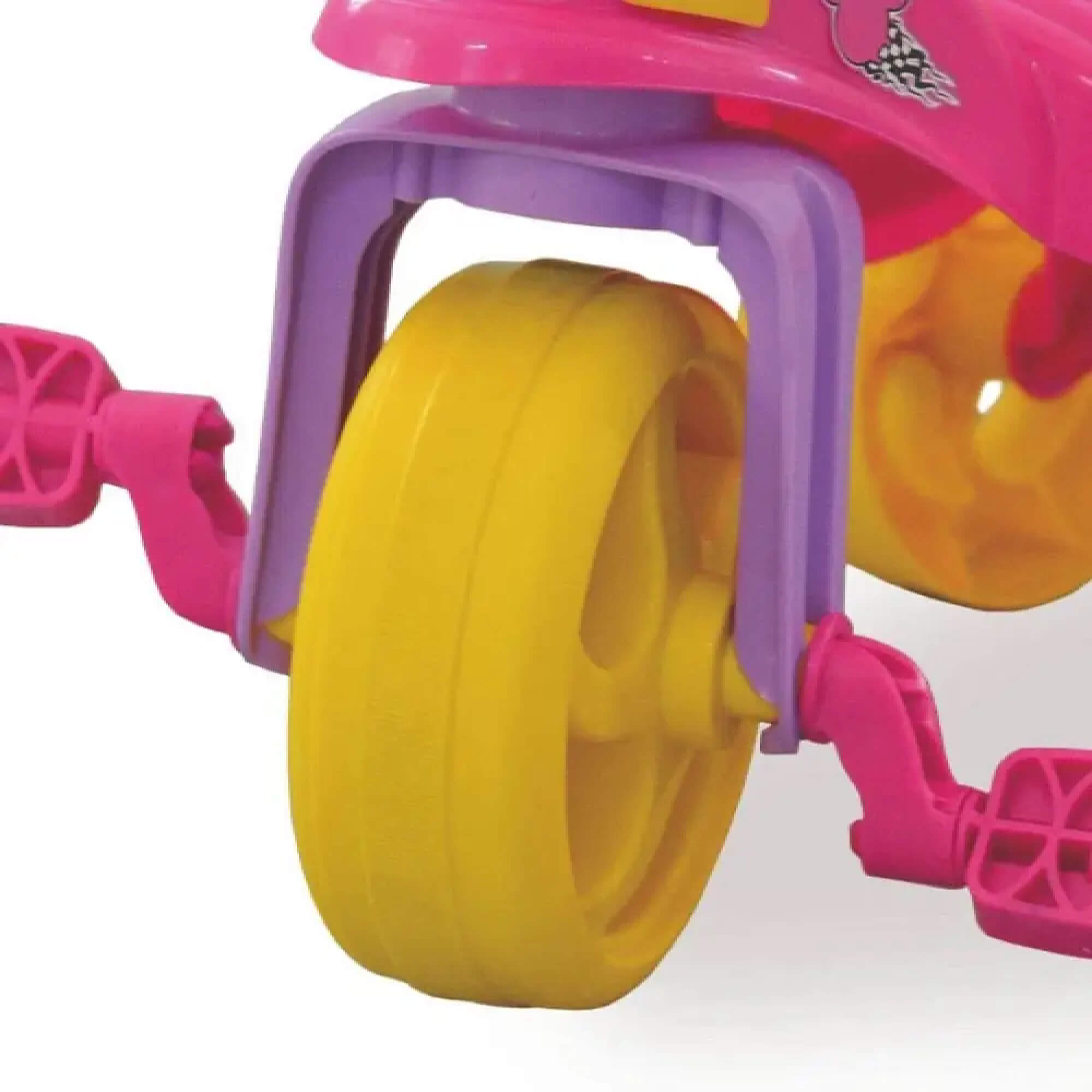 Triciclo Infantil Minnie Disney com Empurrador Multicor Xalingo - 1977.6