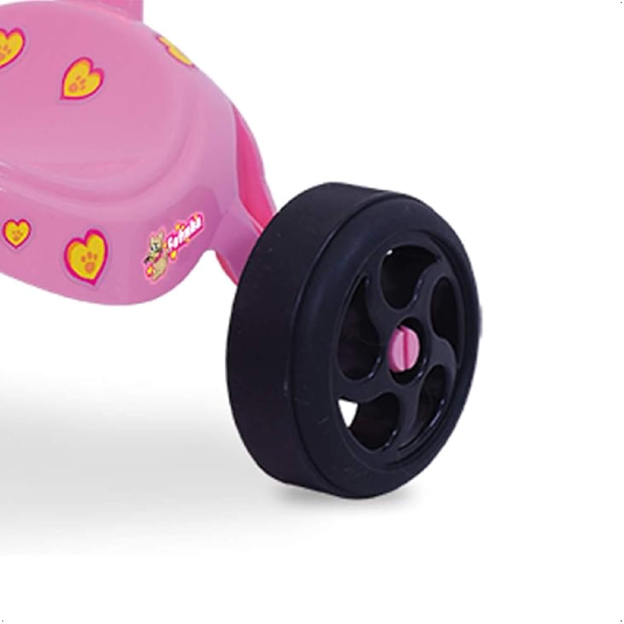 Triciclo Infantil Fofinha com Empurrador Rosa e Roxo Xalingo - 0749.3