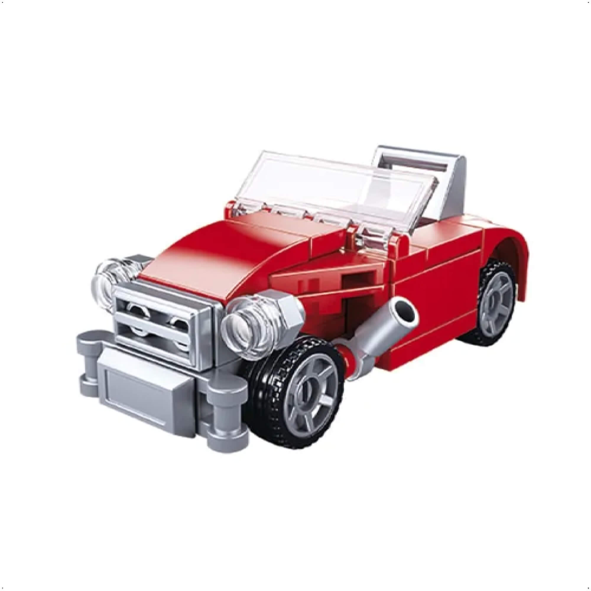 Blocos de Encaixar Corrida Maluca Classic Red 41 Peças Xalingo - 2732.1