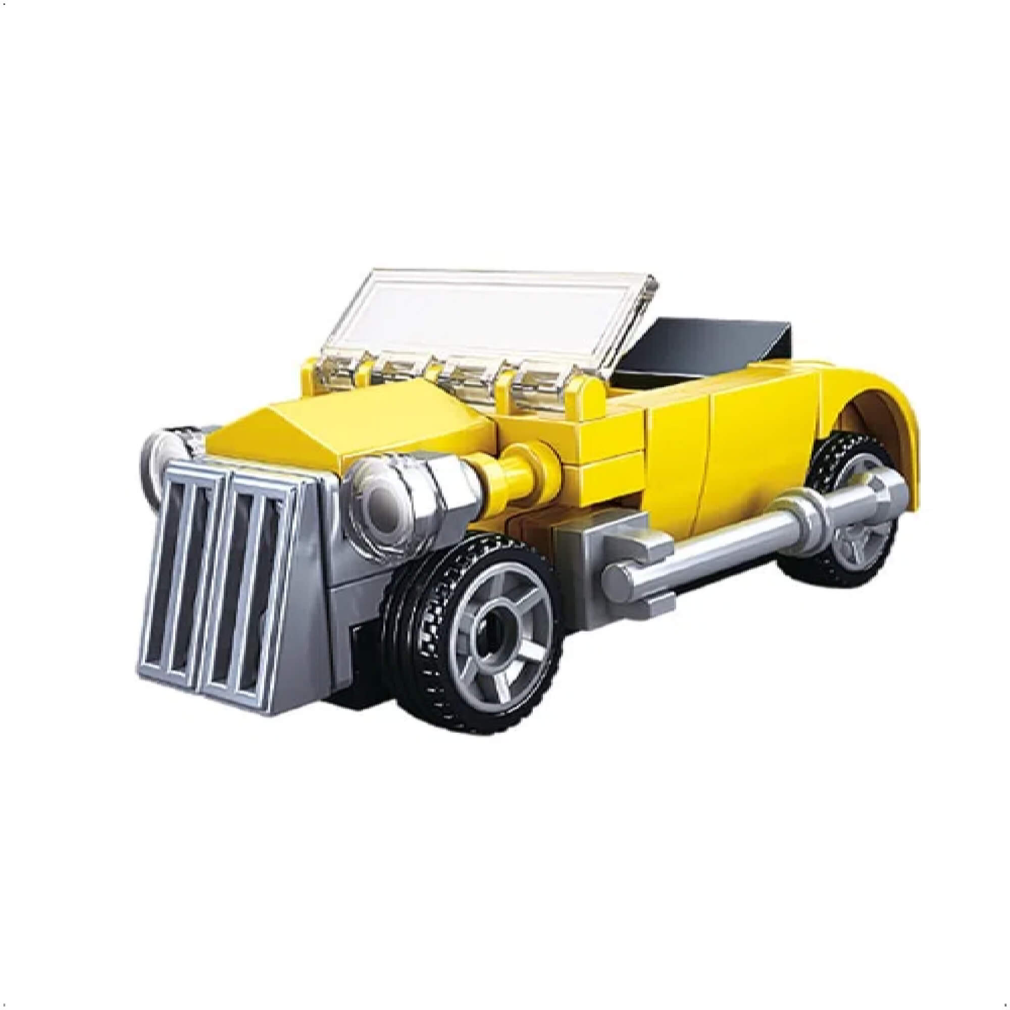 Blocos de encaixar Corrida Maluca Classic Yellow 48 Peças Xalingo - 2733.2