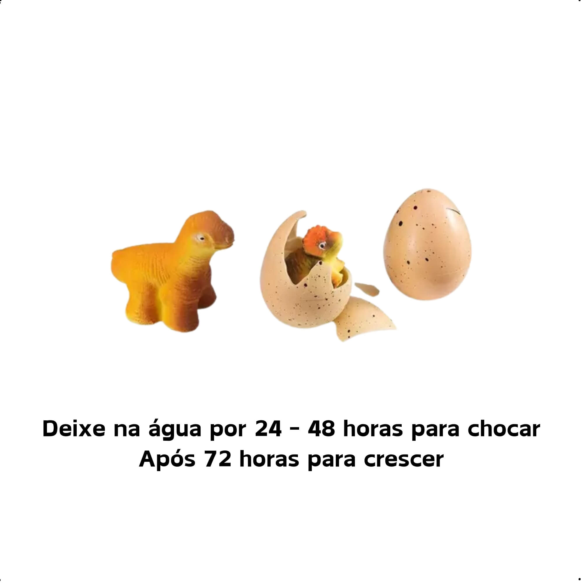 Brinquedo 1 Ovo Pop Toys egg dinossauro cresce na água Lembrancinha Festa Multikids BR1909