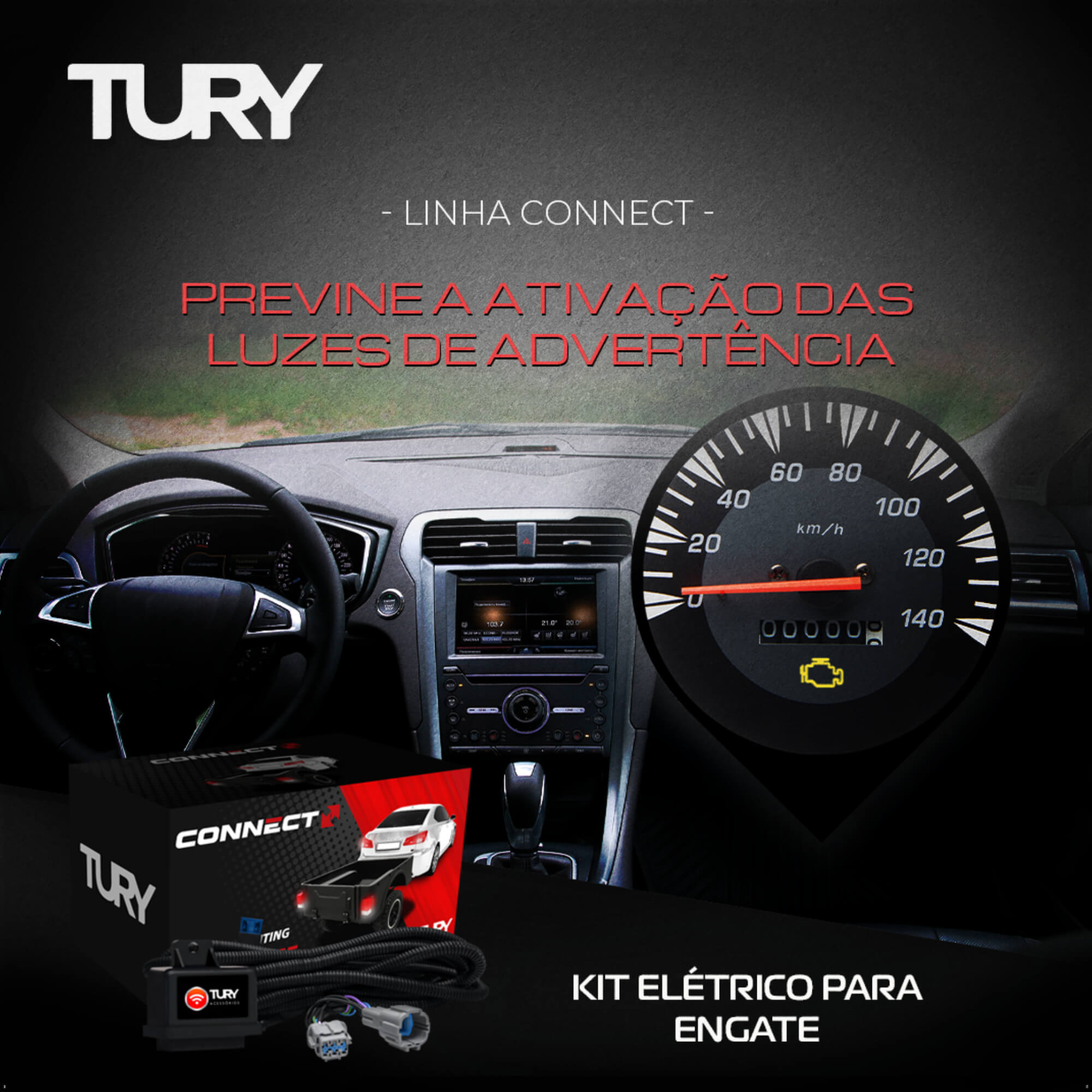 Modulo De Proteção Eletrica para o Engate 1500 Classic 2019 PA Tury - CONNECT_IP_5.2DJ