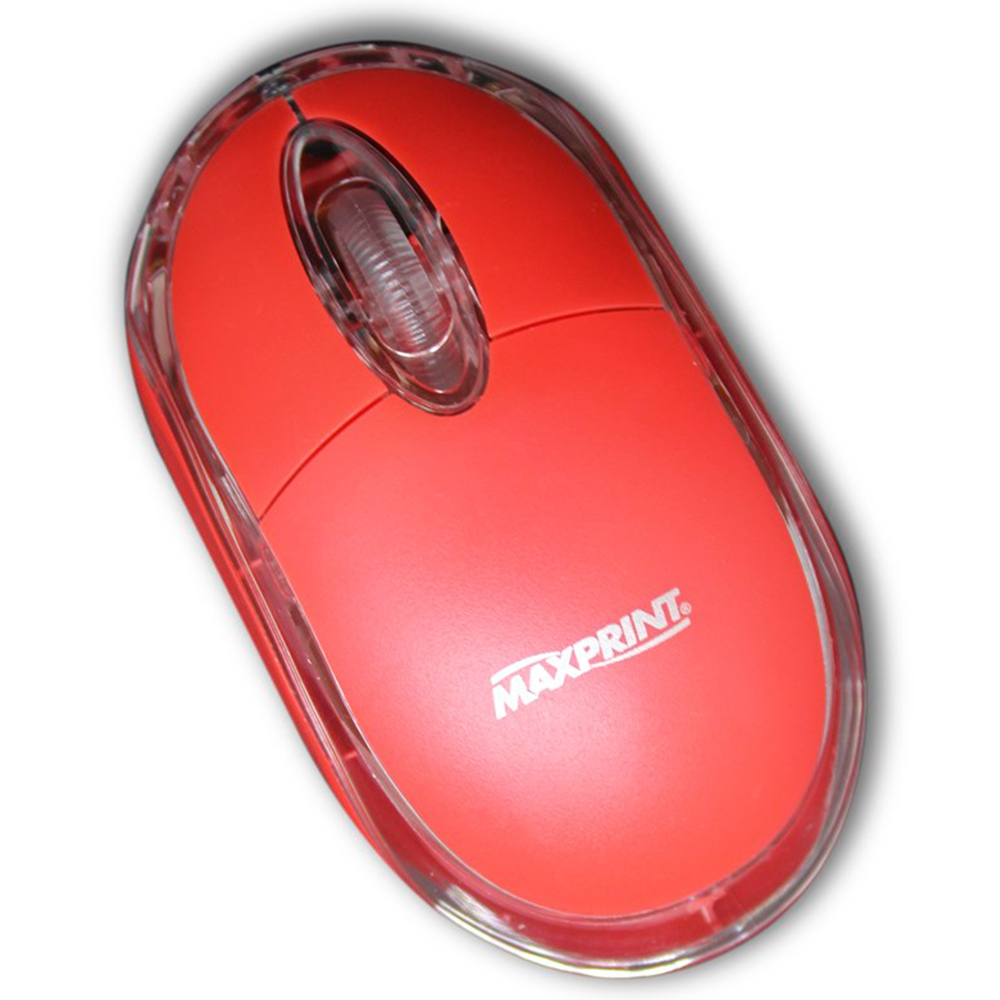 Mouse USB optico Colors Red 6012015 - Maxprint