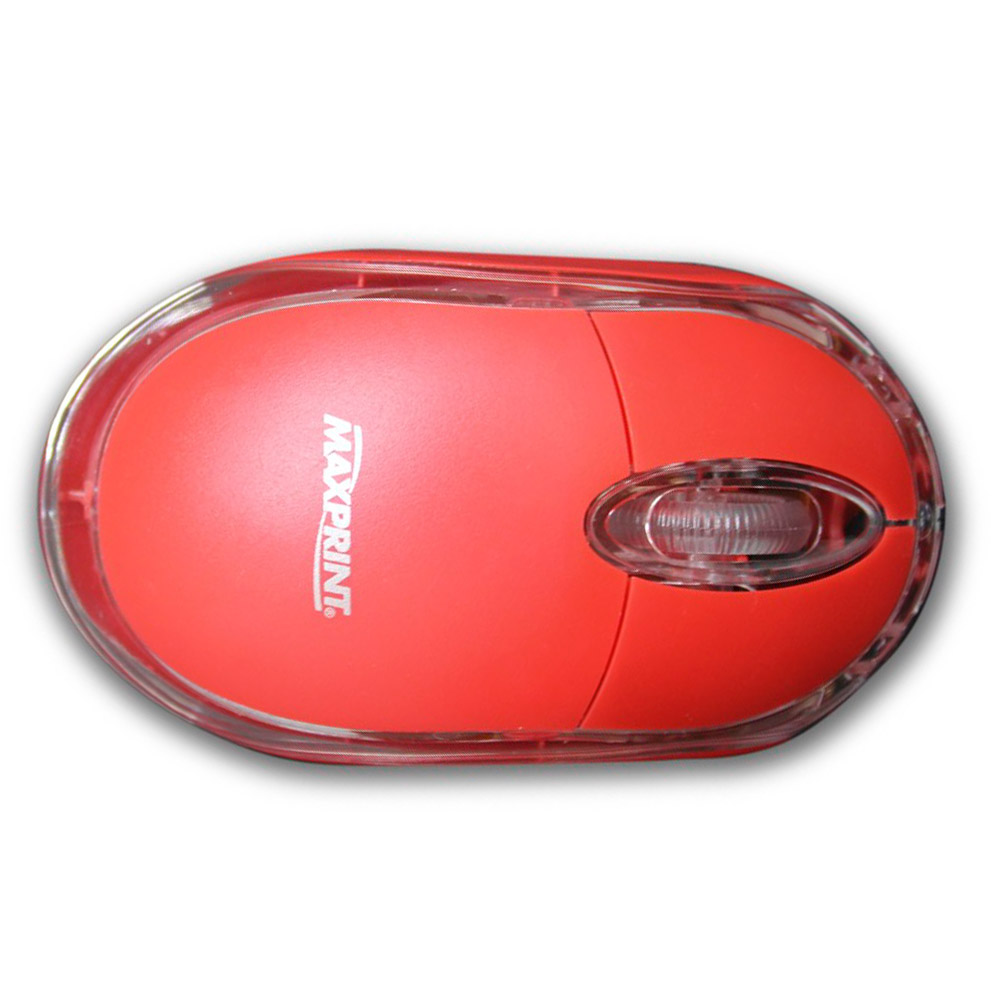 Mouse USB optico Colors Red 6012015 - Maxprint