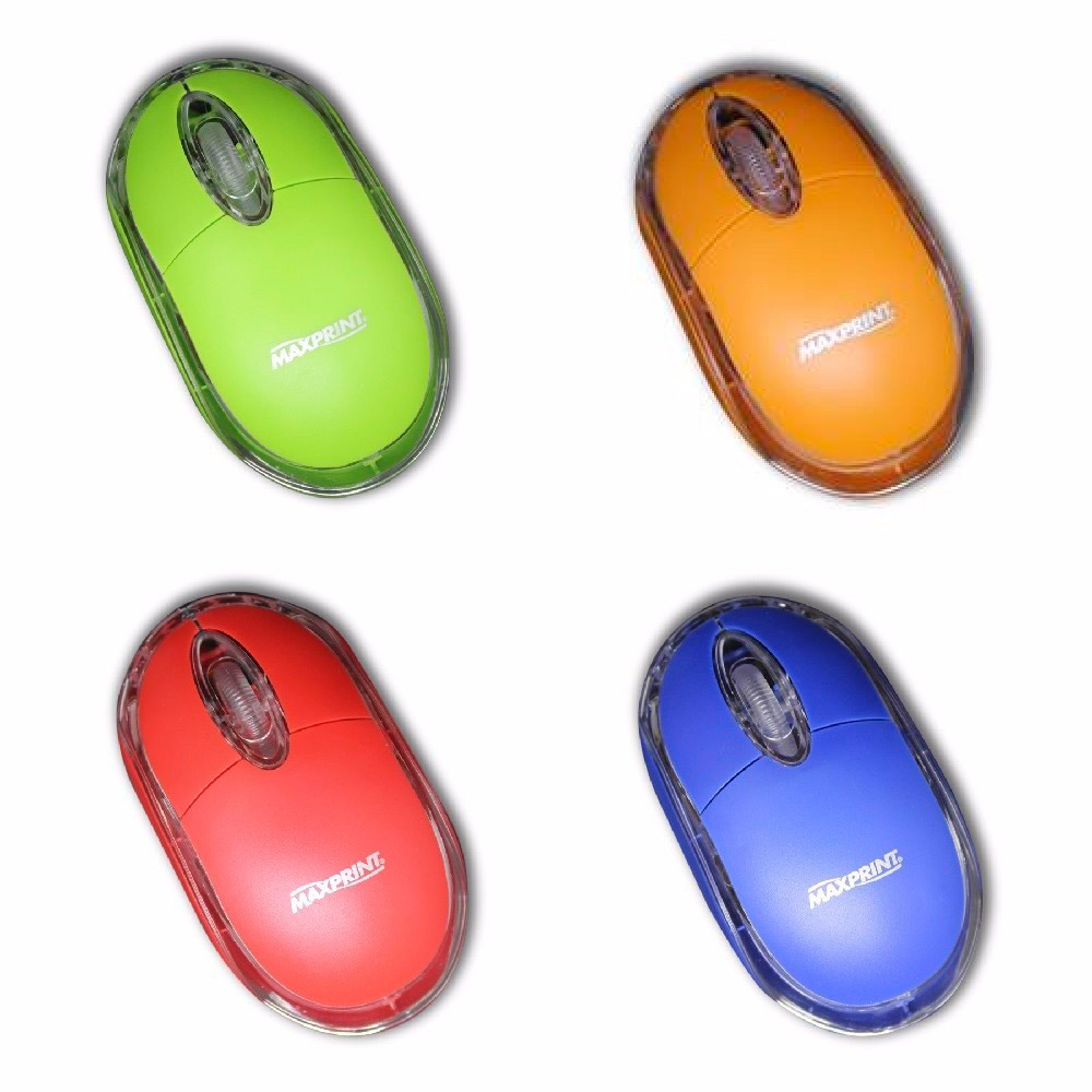 Mouse USB optico Colors Red 6012015 - Maxprint