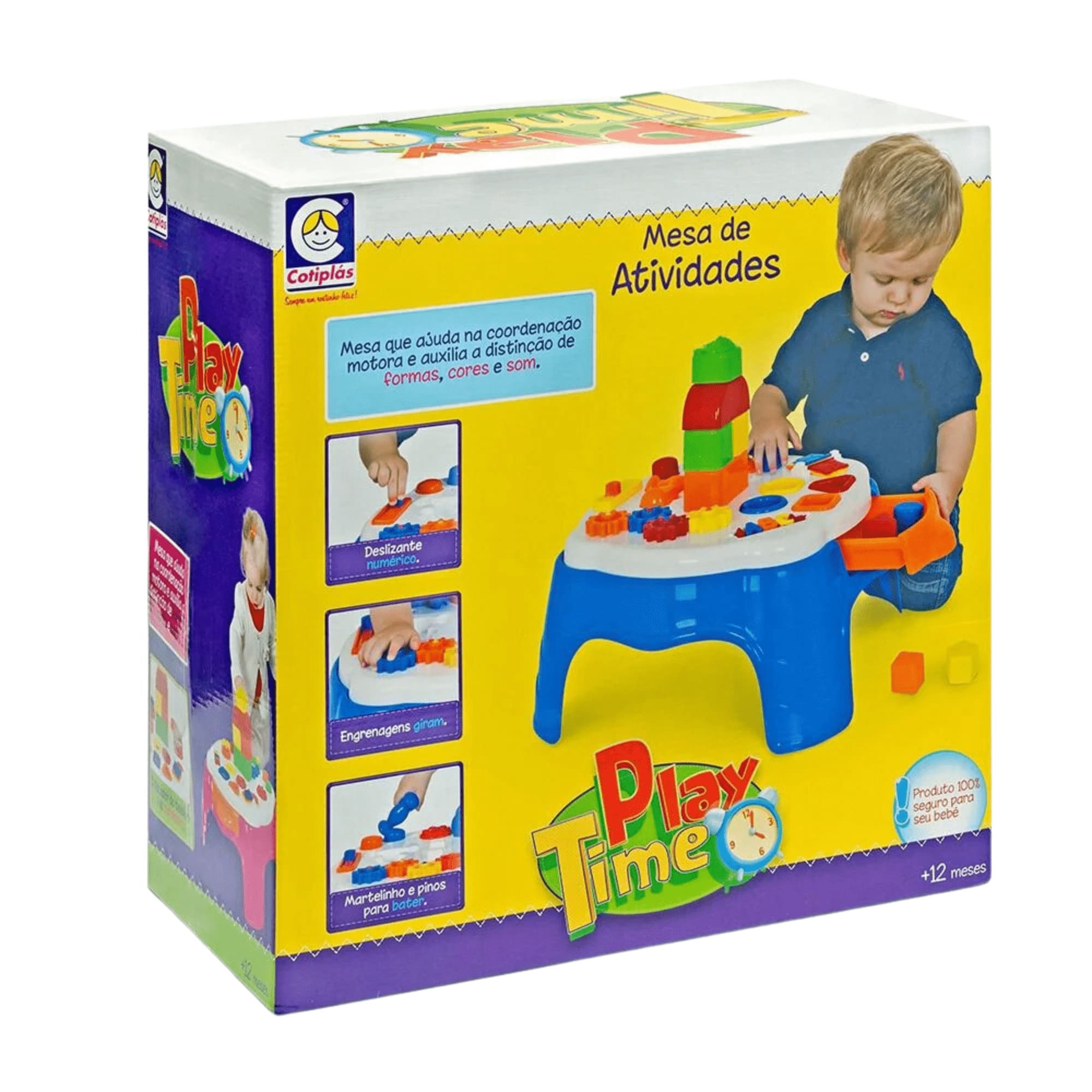 Brinquedo Infantil Play Time Mesa Atividades Acessórios Recomendado para +10 Meses Cotiplas - 1950