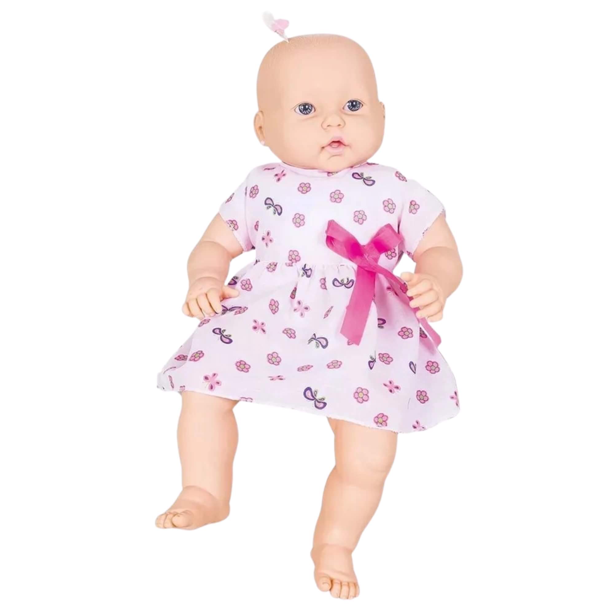 Brinquedo Infantil Boneca Sonho Azul Sem Cabelo Cotiplás - 2072