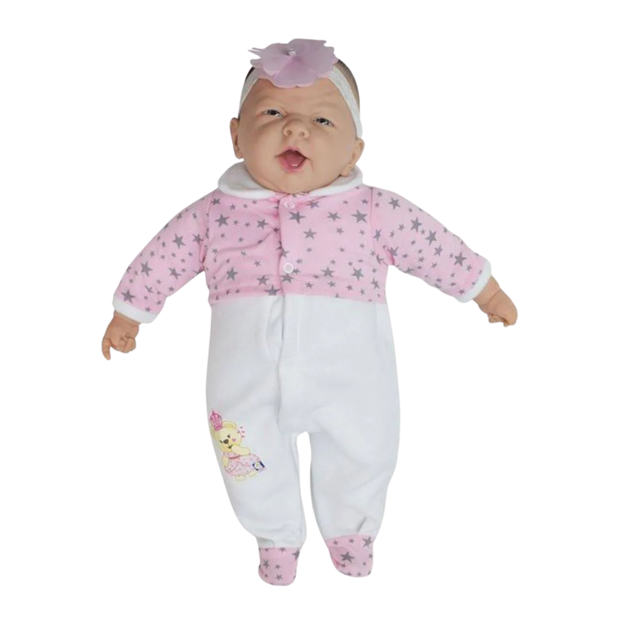 Brinquedo Infantil Boneca Ninos Reborn Com Boca Aberta Menina Cotiplás 2211