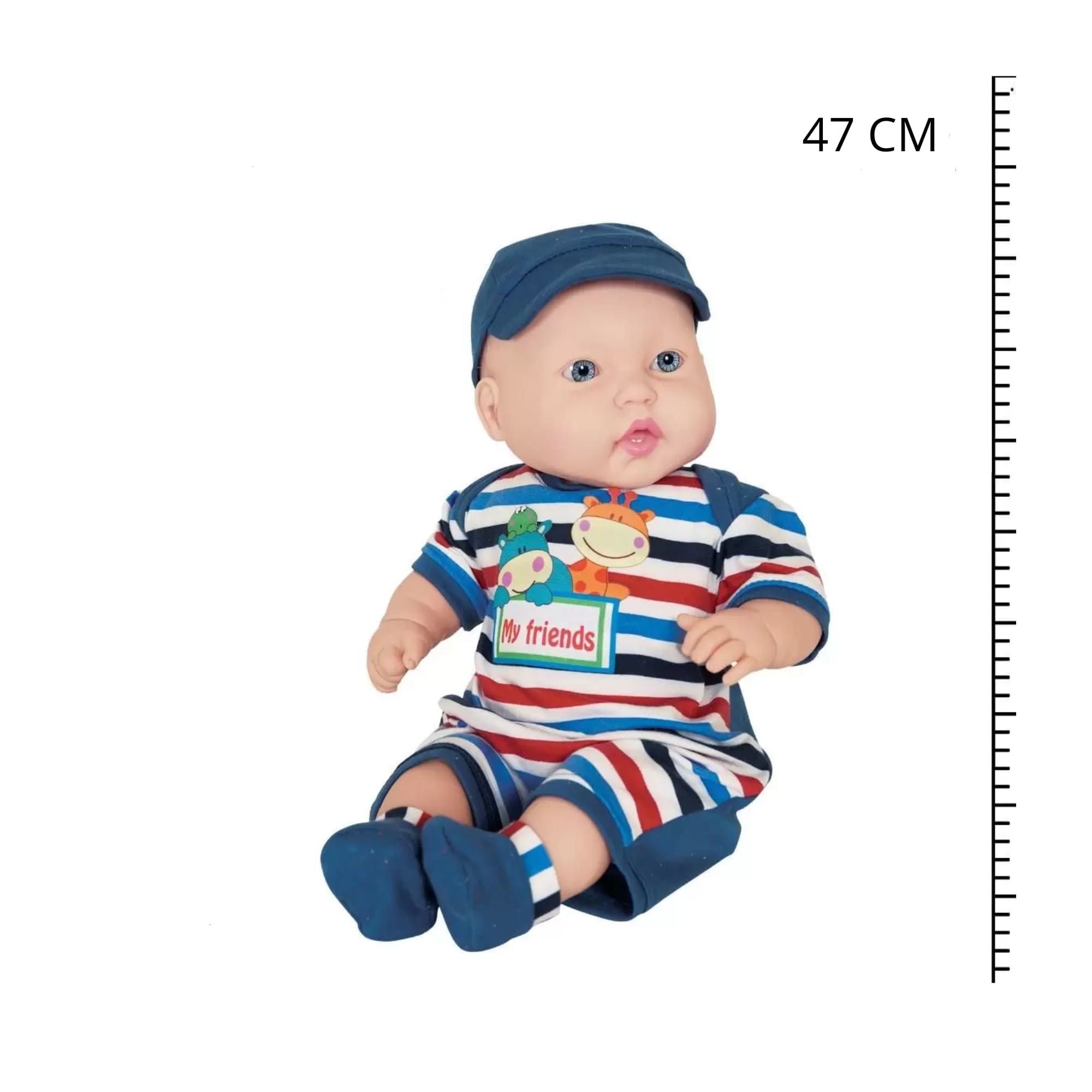 Brinquedo Infantil Lindo Boneco Bebê Menino Fofinho Miyo da Cotiplas - 2246