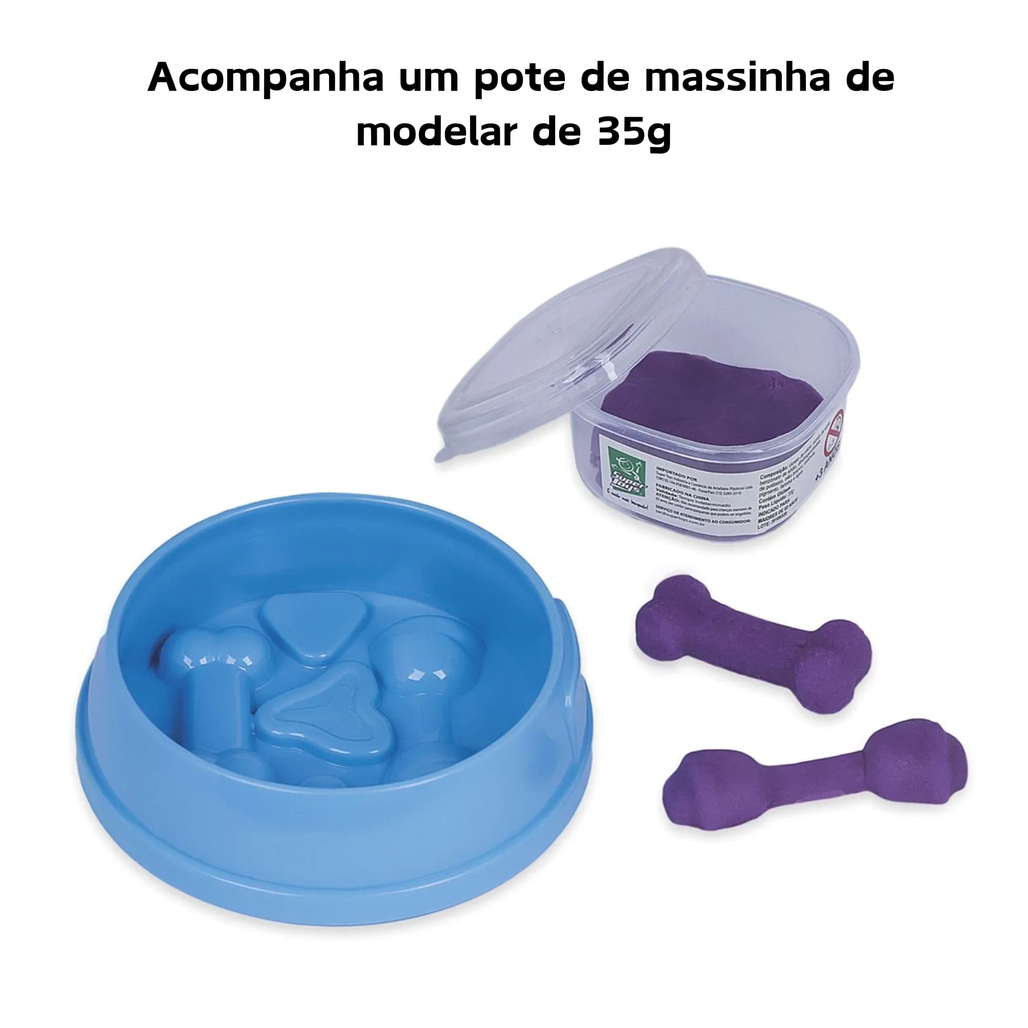 Brinquedo infantil dino world babys carnotauro massinha Cotiplas 2343