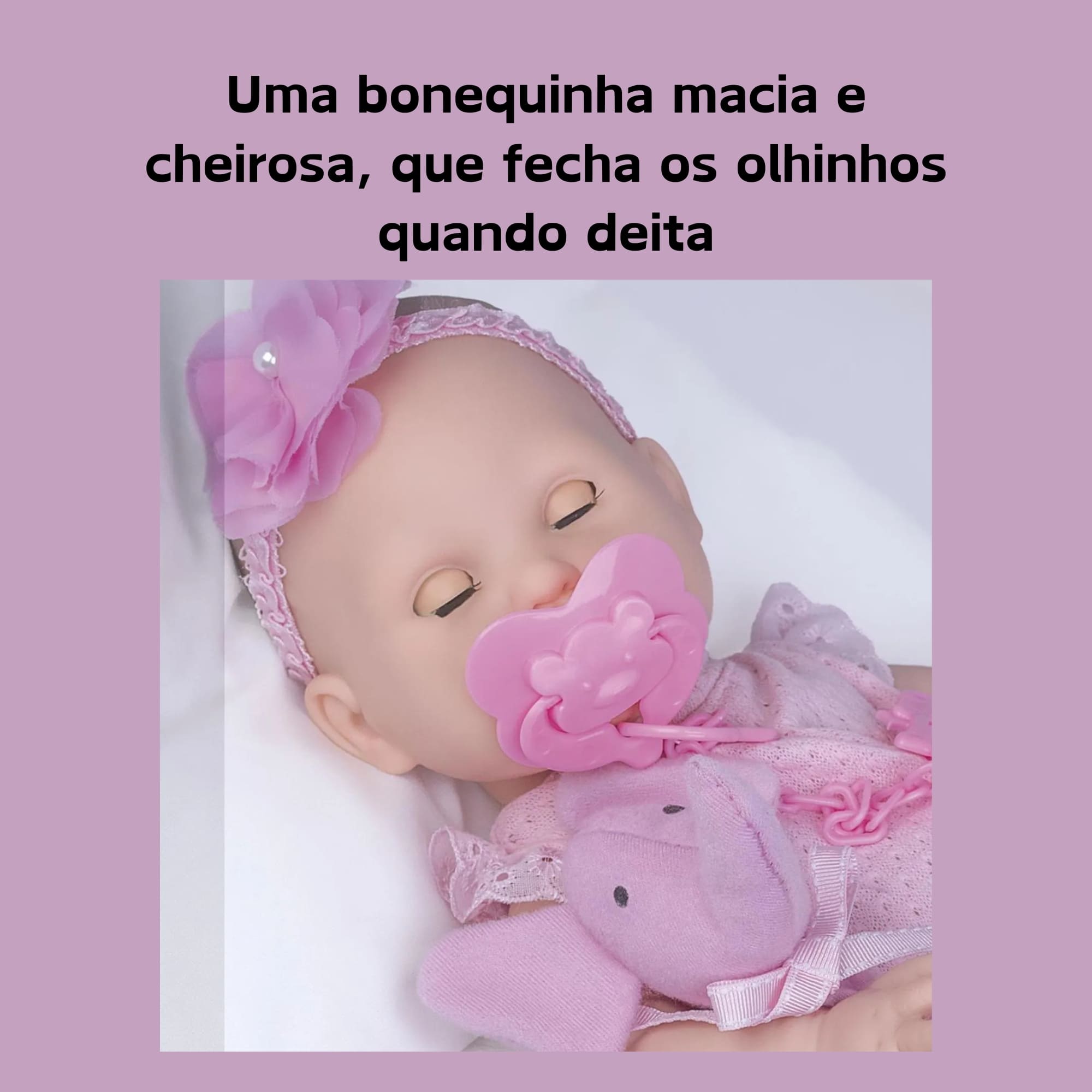Brinquedo infantil boneca love born hora da naninha Cotiplas 2380