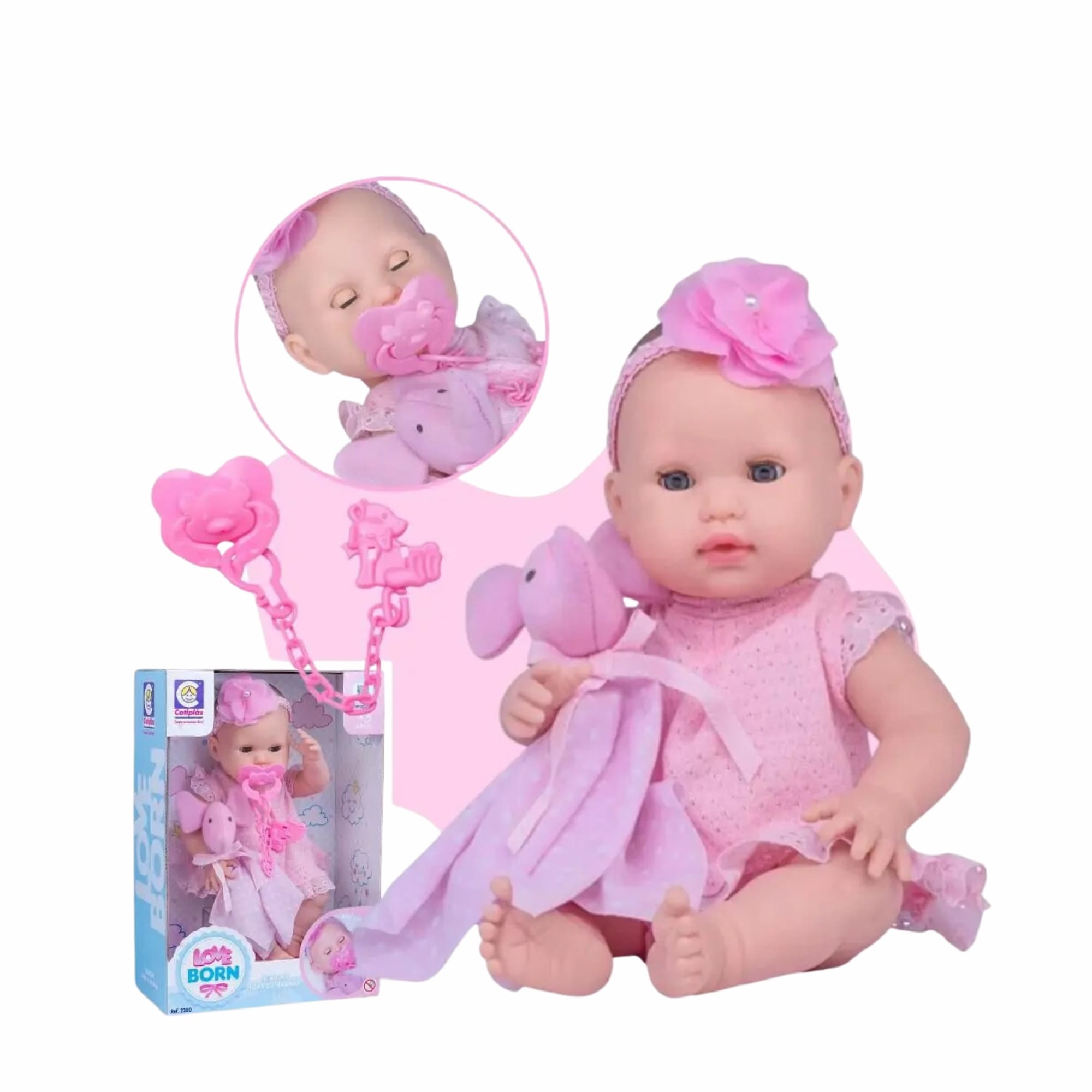 Brinquedo infantil boneca love born hora da naninha Cotiplas 2380