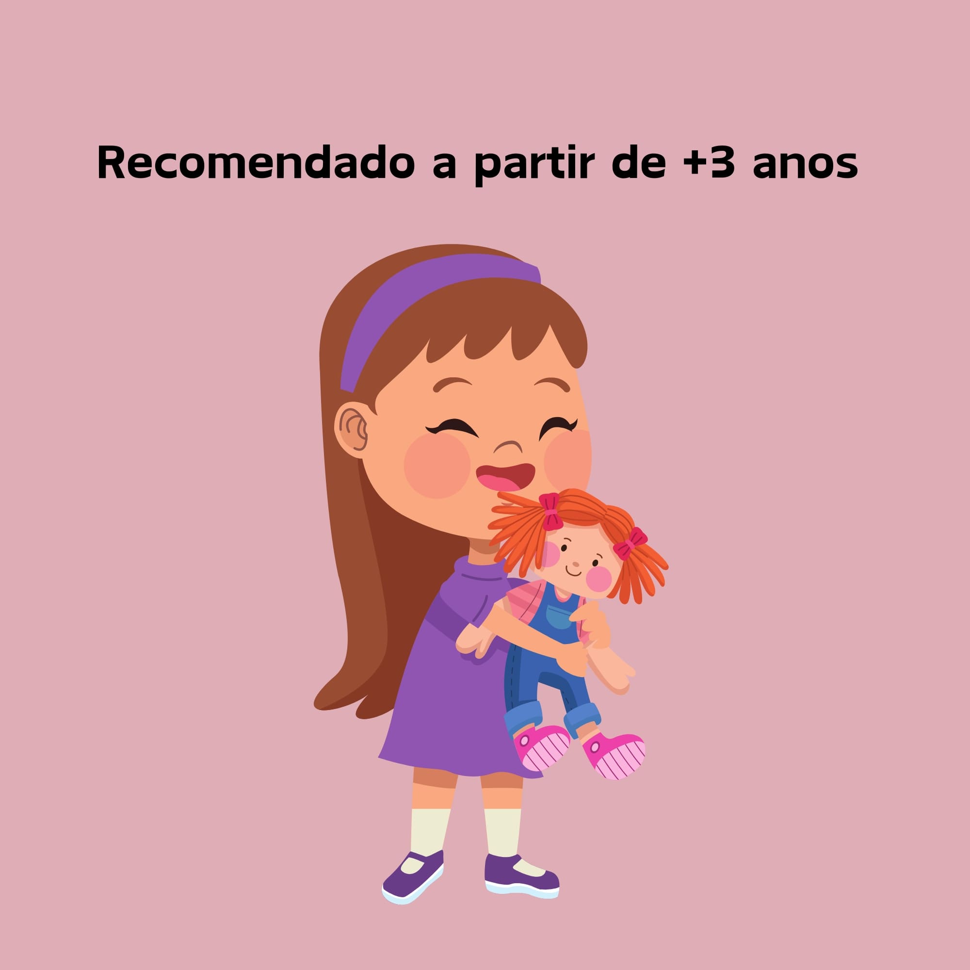 Brinquedo infantil boneca miyo menina com sons de bebê Cotiplas 2391