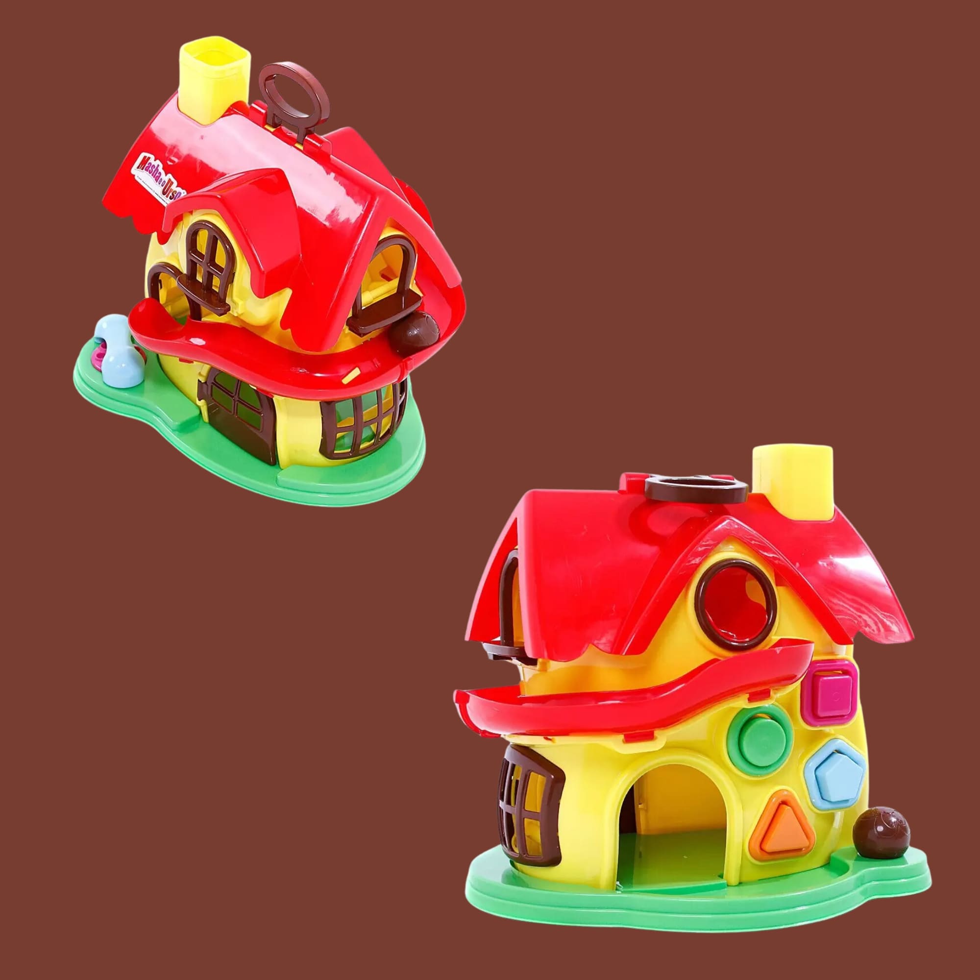 Brinquedo Infantil Casa da Masha e Urso com Atividades Cotiplas - 2401