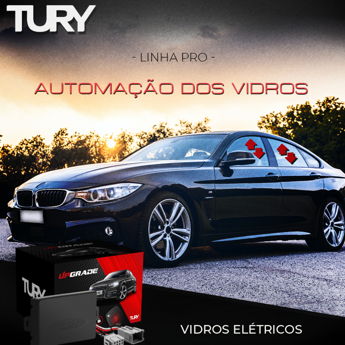 COMP Módulo de Subida de Vidro Creta + módulo Tilt Down Tury