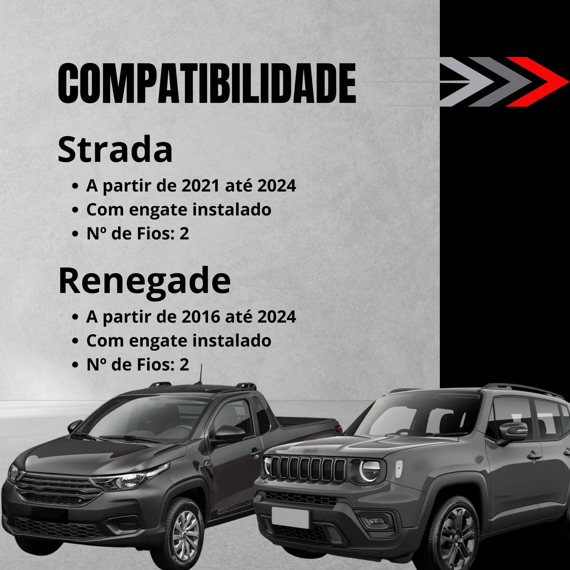 Módulo Iluminação De Carretas Engate Strada Renegade Tury Connect Ip 5.2 A