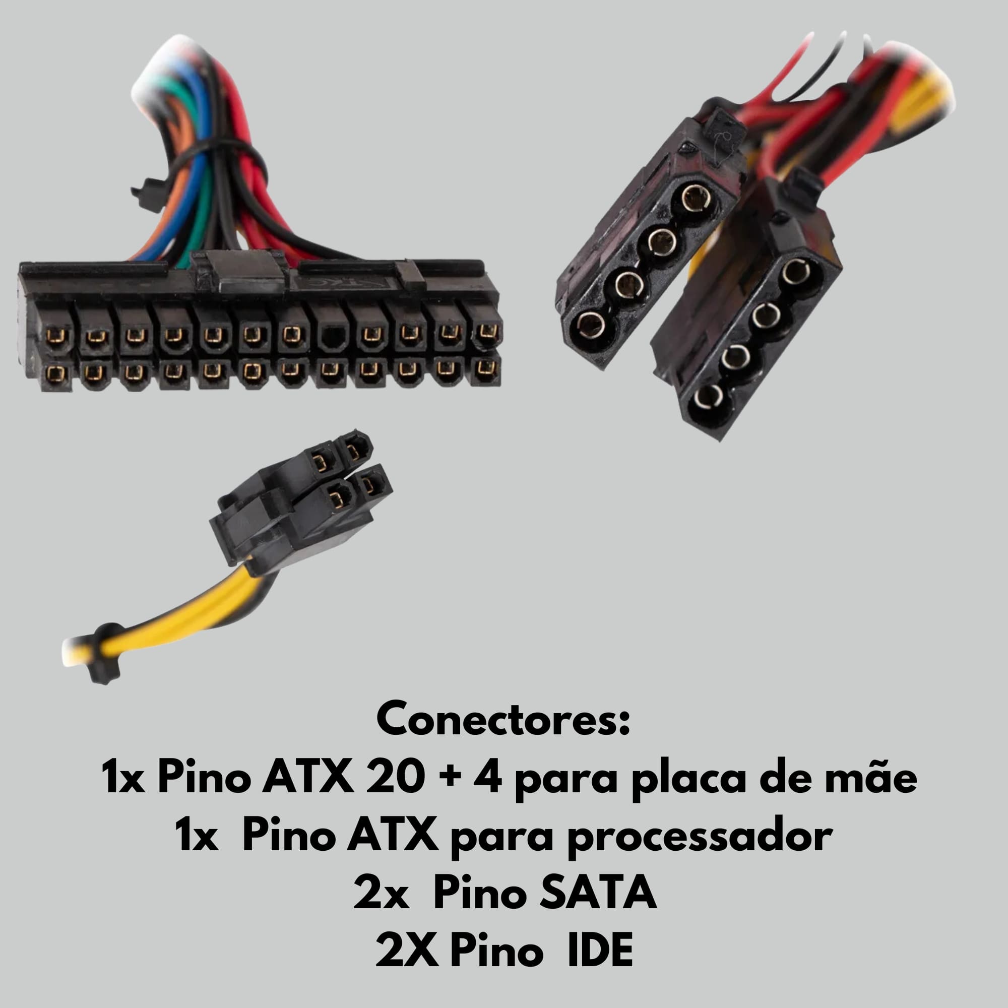 Fonte ATX 200W Fortrek S/Cabo 20 + 4P PWS-2003 0000062849
