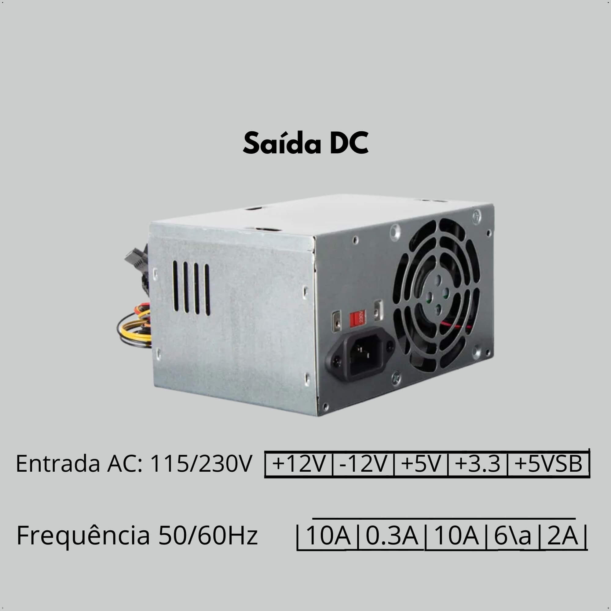 Fonte ATX 200W Fortrek S/Cabo 20 + 4P PWS-2003 0000062849