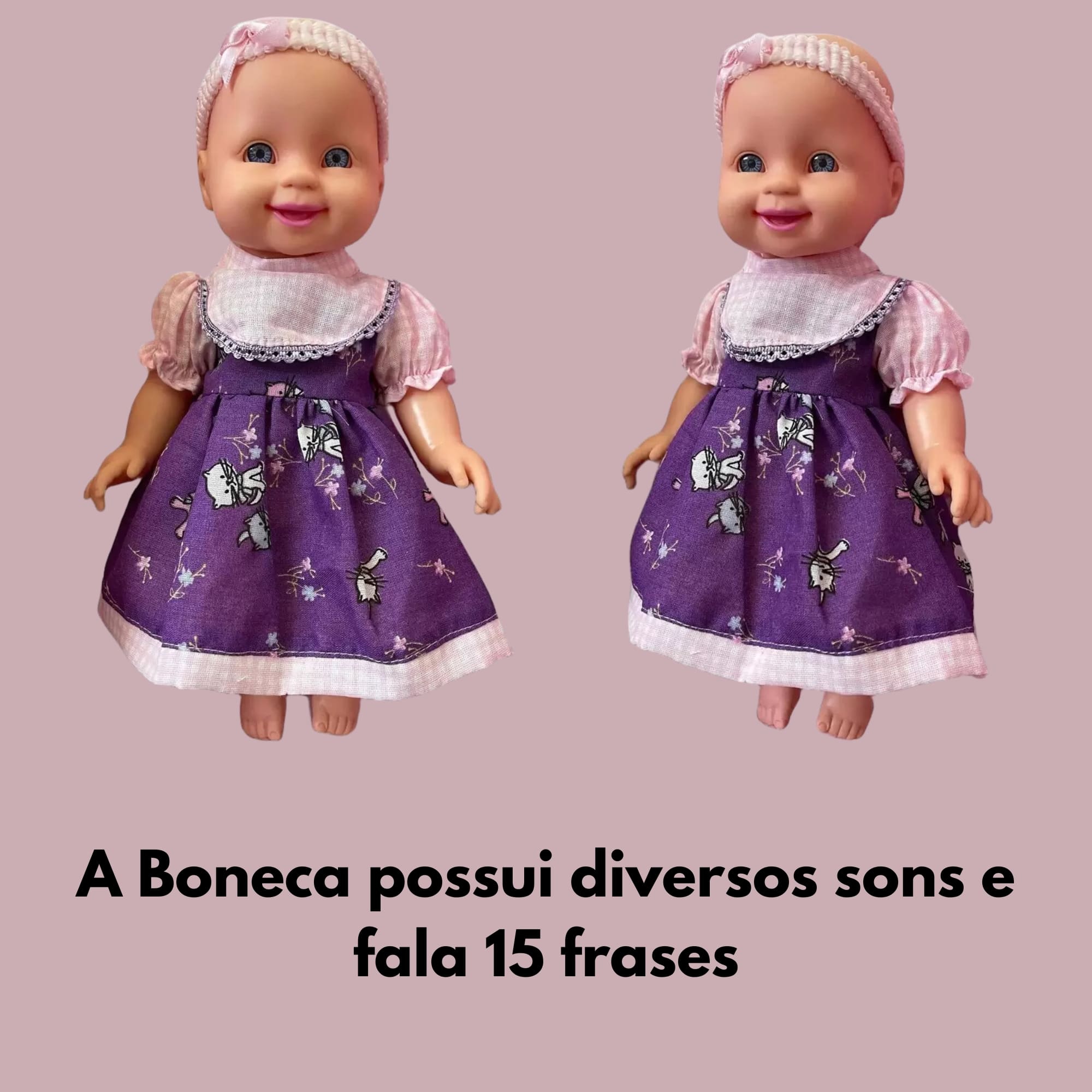 Brinquedo Infantil Boneca Doçurinha com 15 Frases Mimo 0241