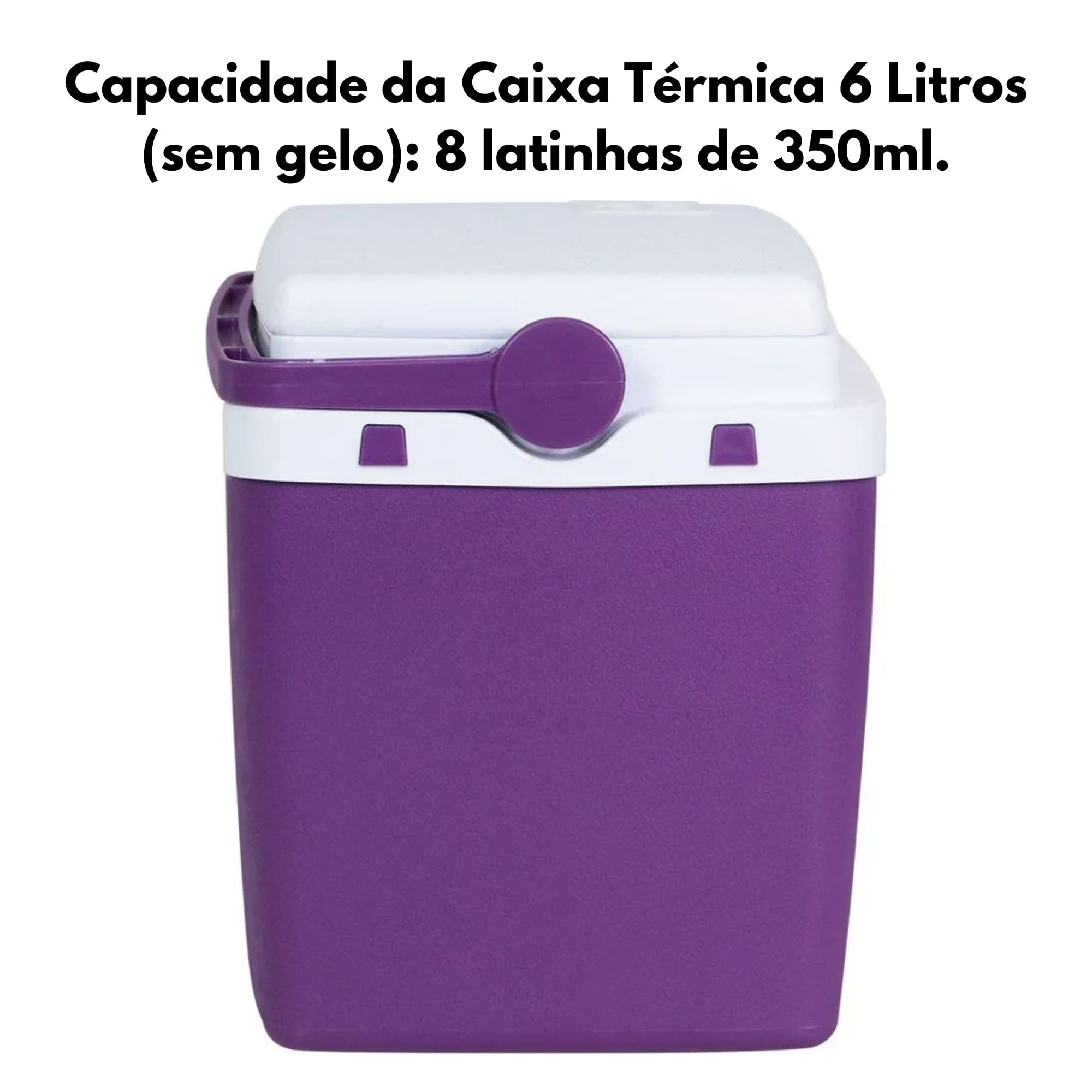 Caixa Térmica 6 Litros Com Capacidade para 8 latinhas de 350ml - Bel Cor:Açaí