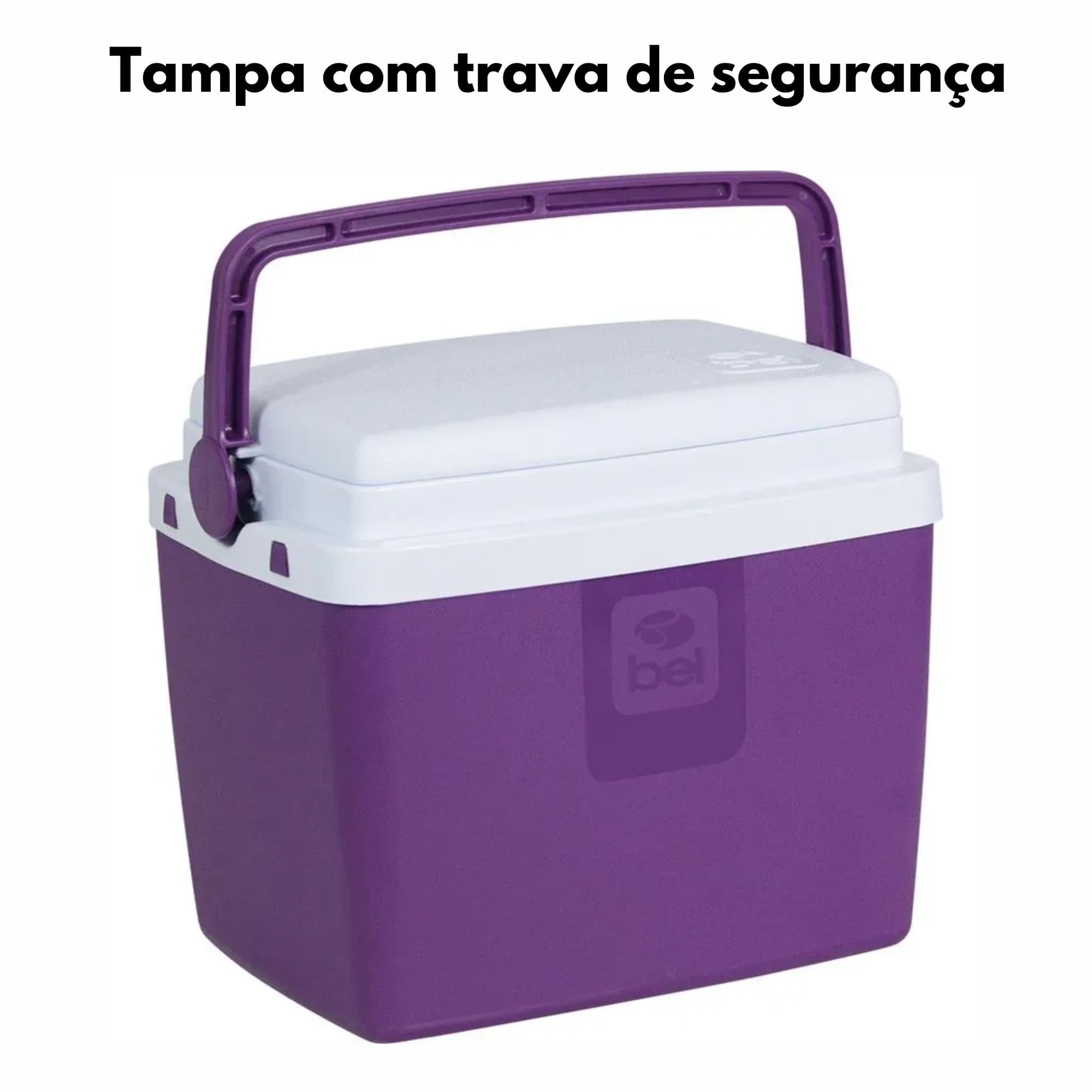 Caixa Térmica 6 Litros Com Capacidade para 8 latinhas de 350ml - Bel Cor:Açaí