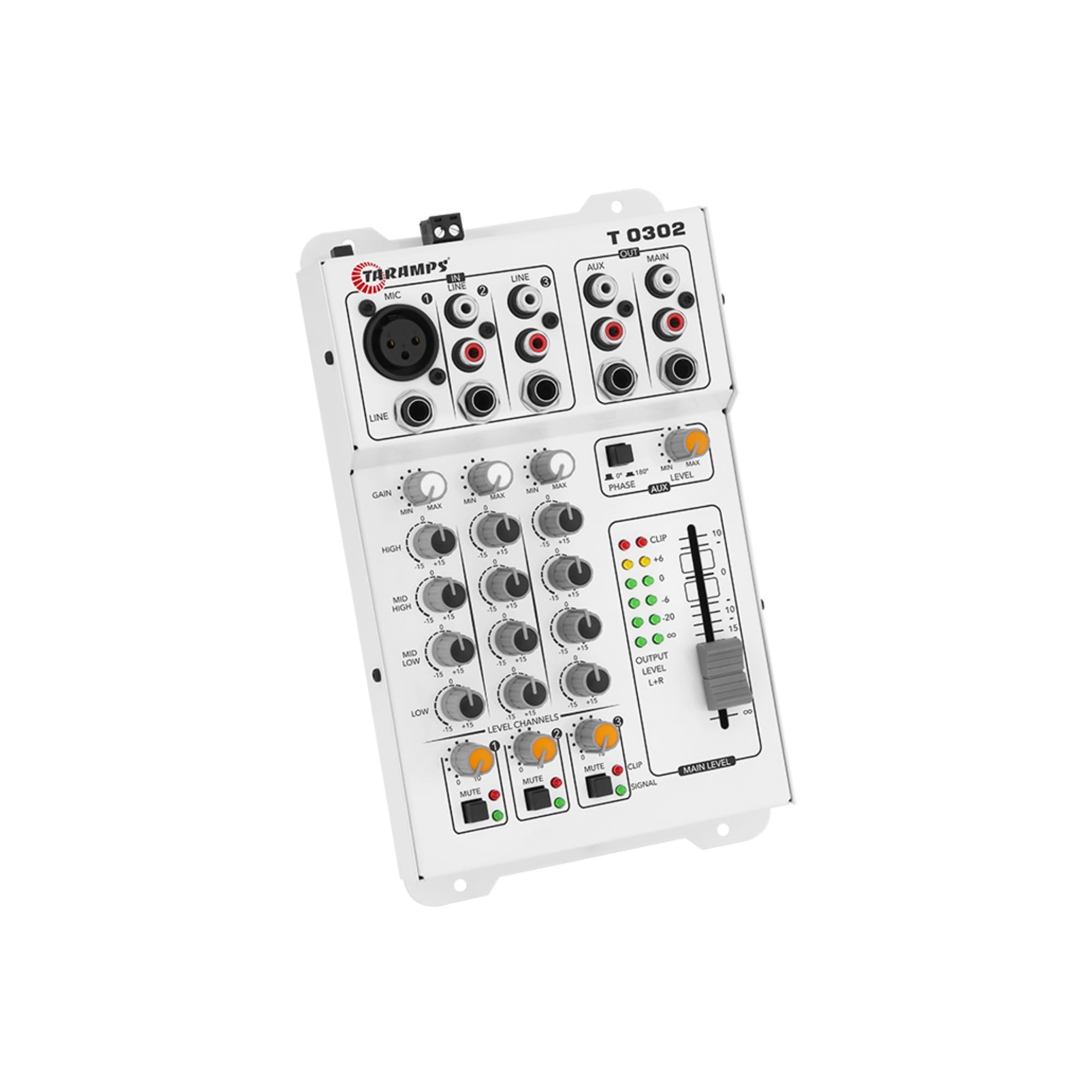 Mesa de Som T 0302 12v 3 Canais Taramps - 901687