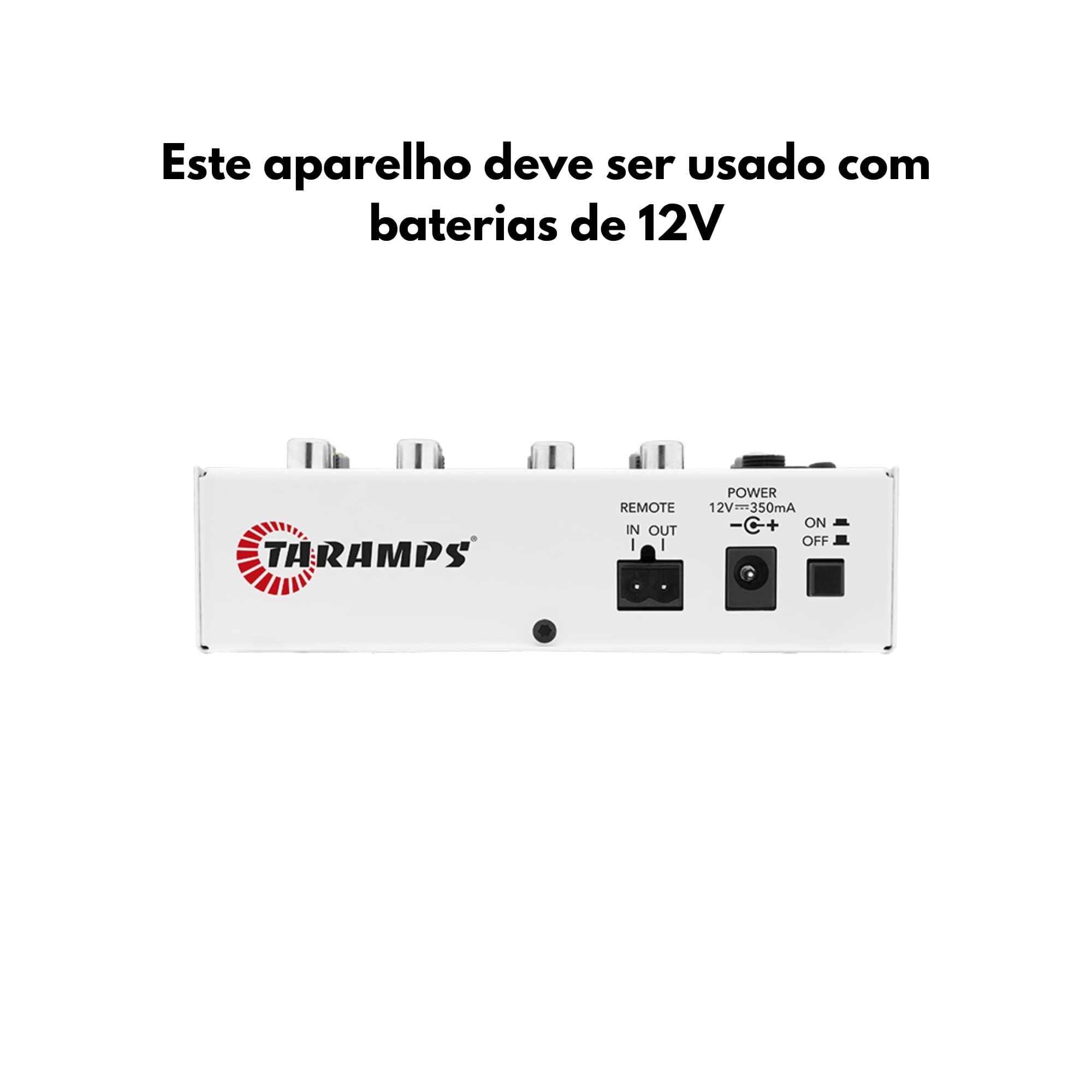 Mesa de Som T 0302 12v 3 Canais Taramps - 901687