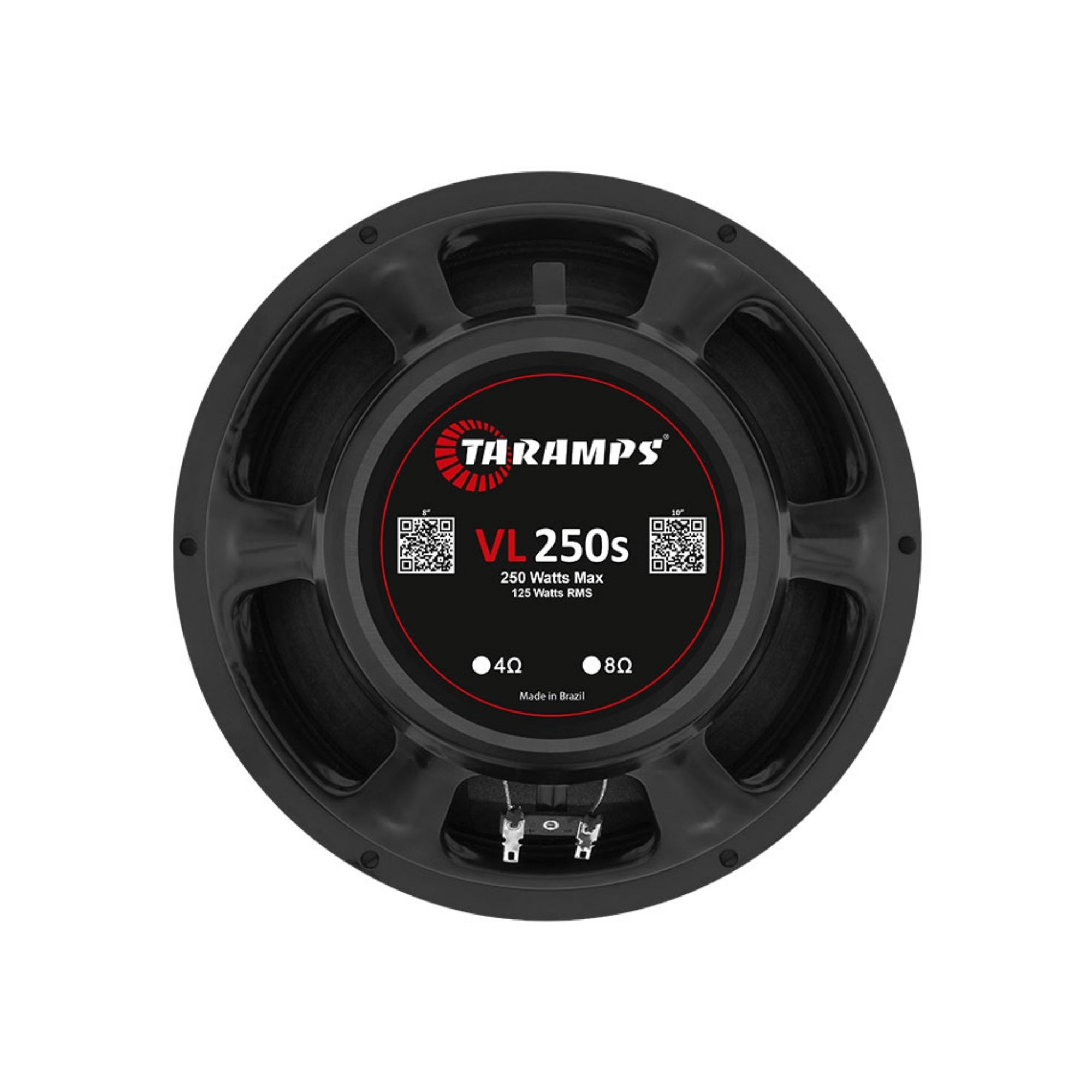 Alto Falante Automotivo 250w Frequência até 4.000 Hz 10 VL 250S 8 OHMS Taramps - 901000