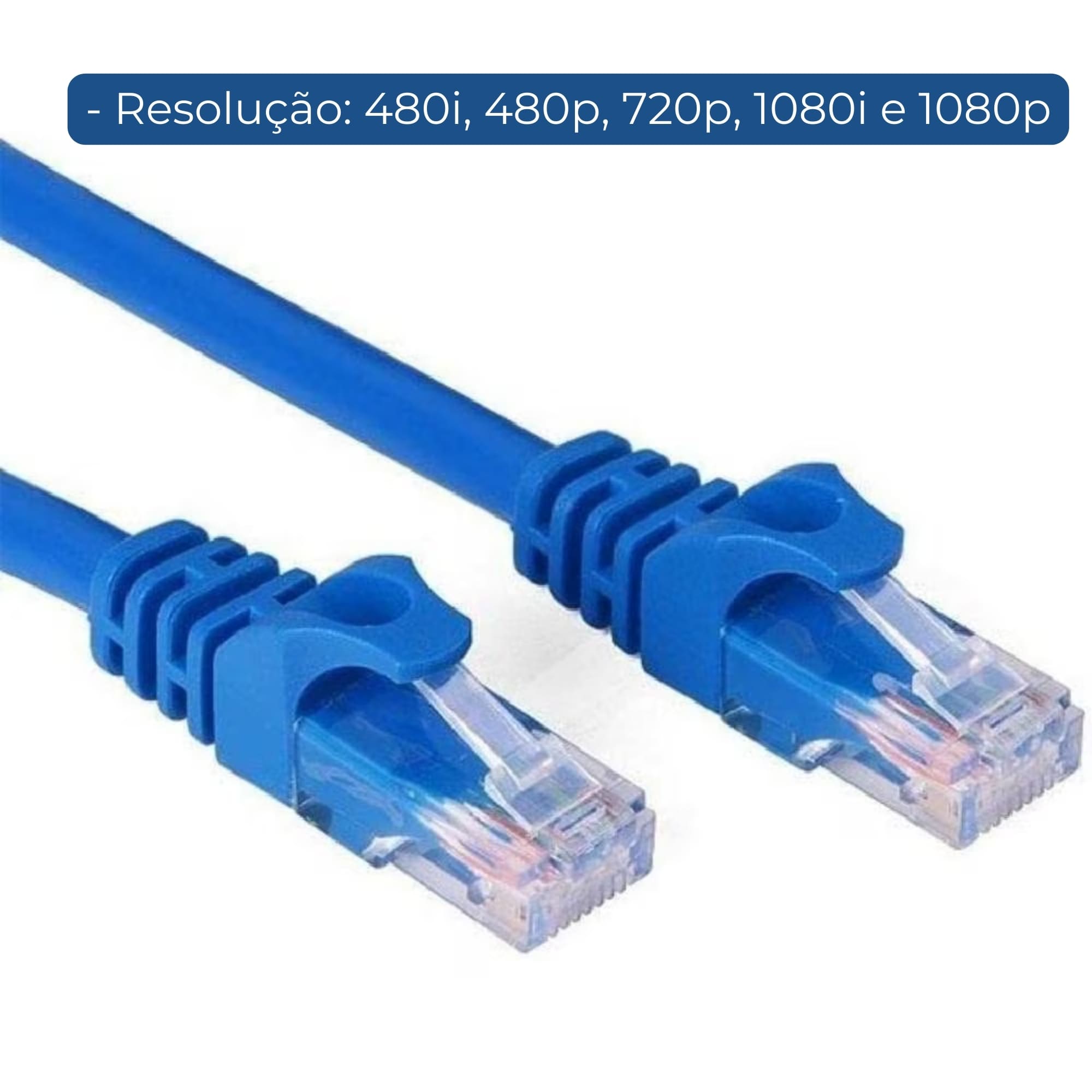 Cabo Compatível Com a Versão HDMI 1.5MT 1.4 Com Malha Grasep Azul D-H5200 - 002000356