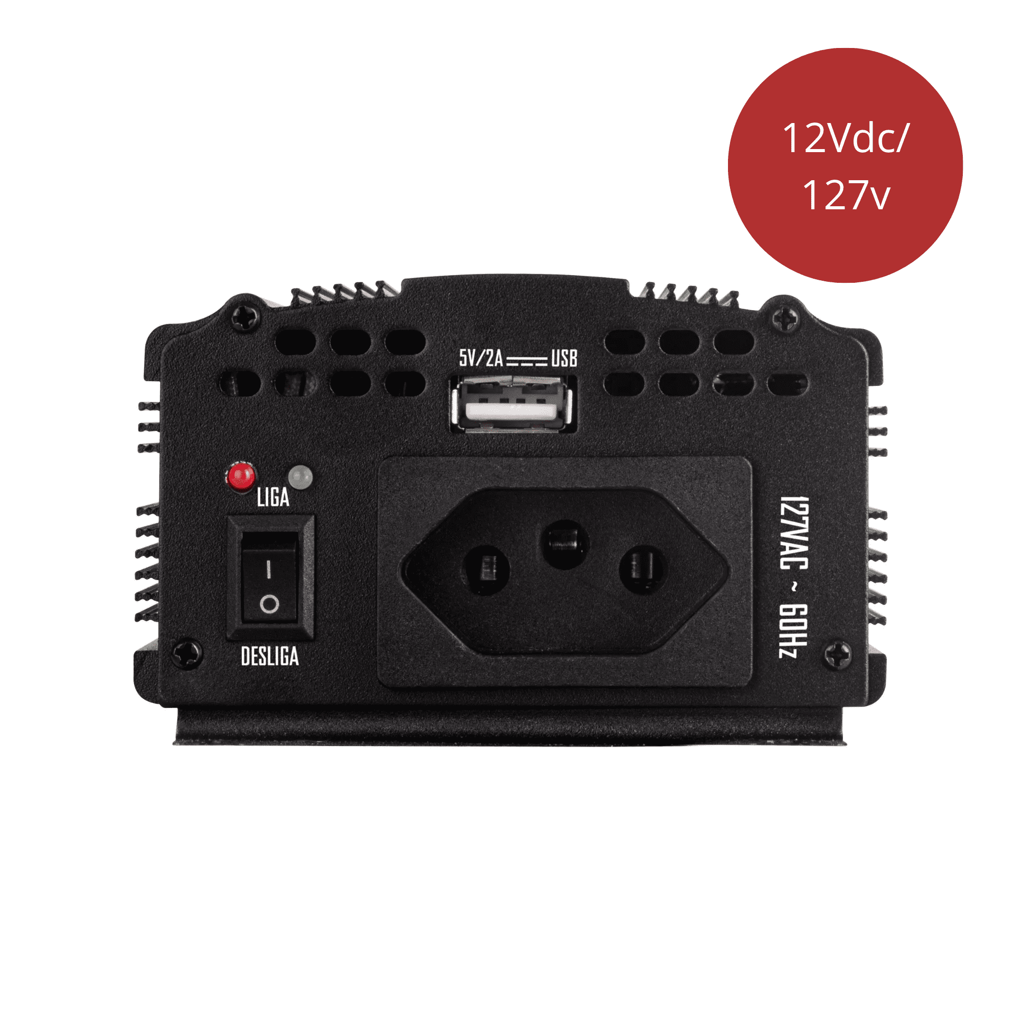 Inversor de Onda Modificada Hayonik 300W 12VDC/127V PW11-1 Usb Off Grid - 0000068574