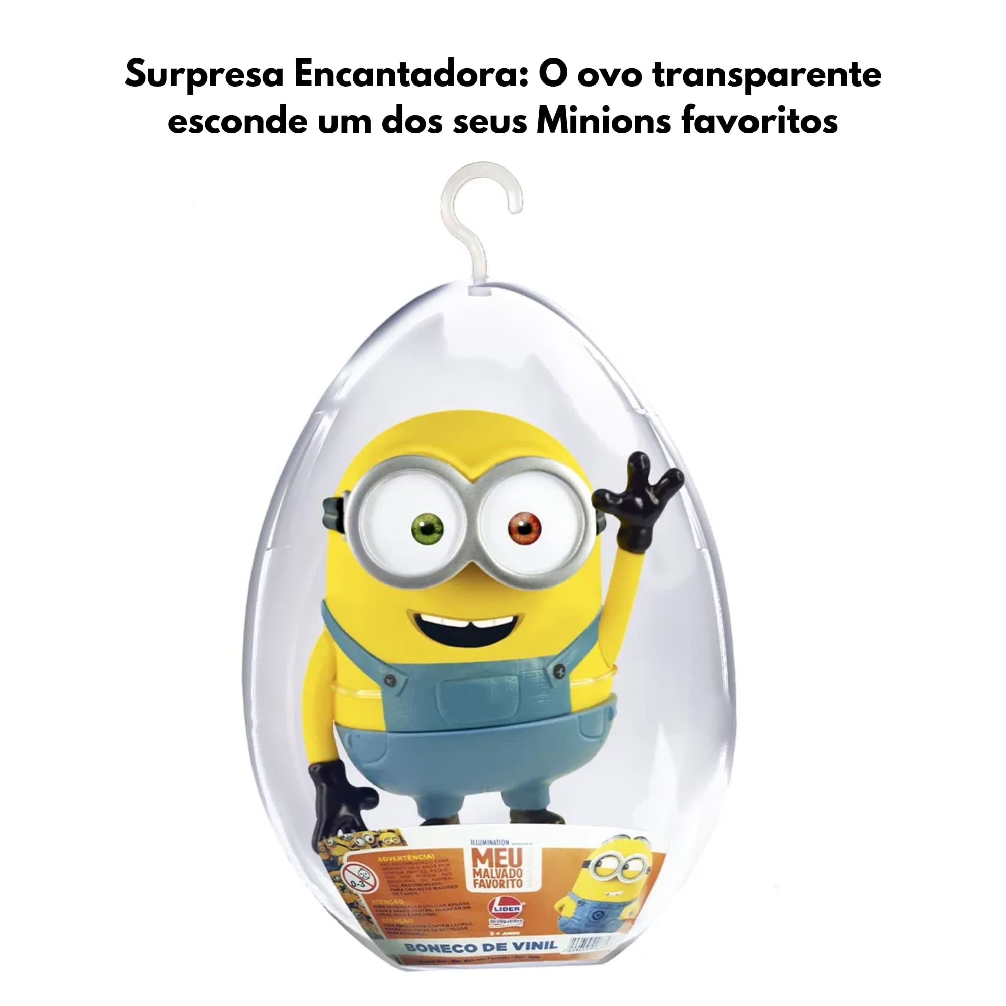 Brinquedo Infantil Boneca no Ovo Médio Minions Bob Meu Malvado Favorito Líder 2884