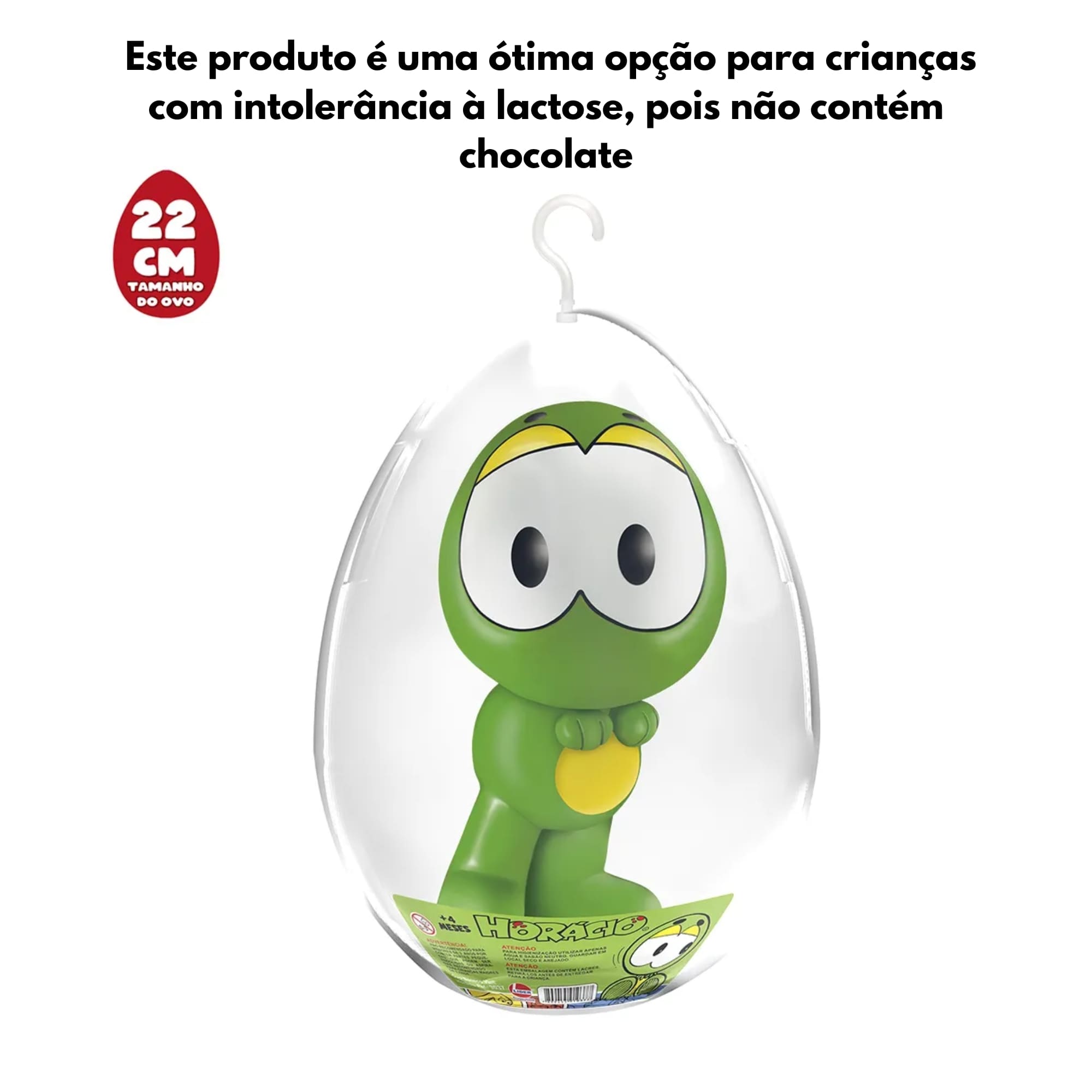 Brinquedo Infantil Boneco Horácio no Ovo Médio Idade Recomendada +3 Anos Líder 3037